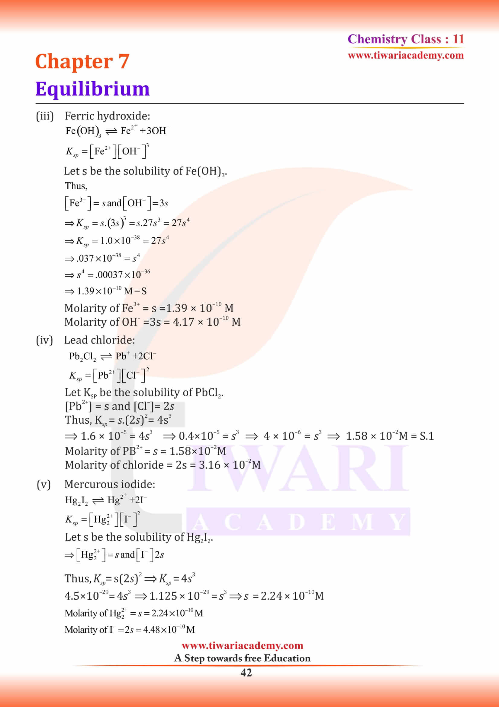 11th Chemistry Chapter 7 study material