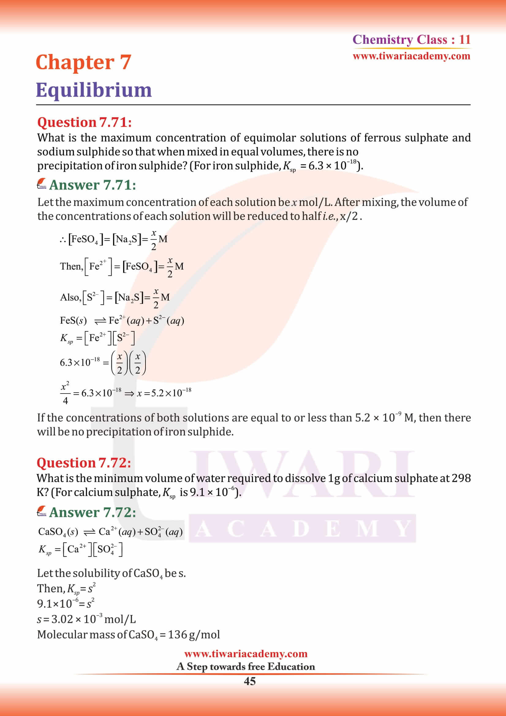11th Chemistry Chapter 7 answers of intext questions