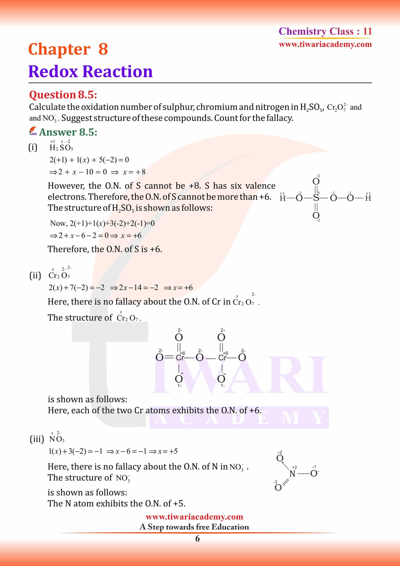 NCERT Solutions for Class 11 Chemistry Chapter 8 free to download
