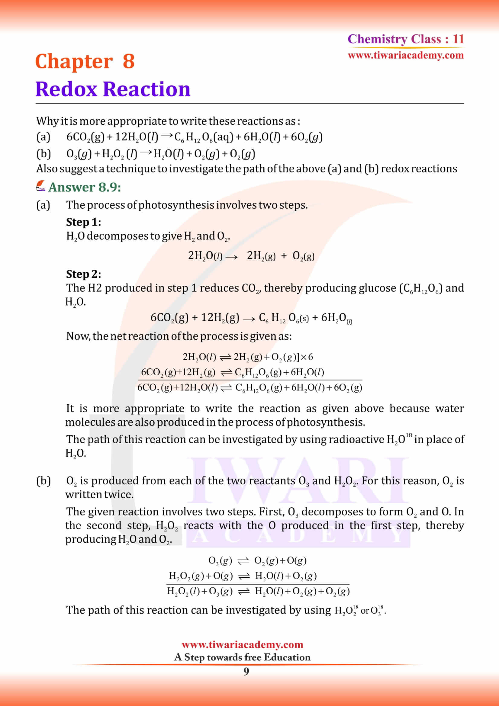 NCERT Solutions for Class 11 Chemistry Chapter 8 MCQ