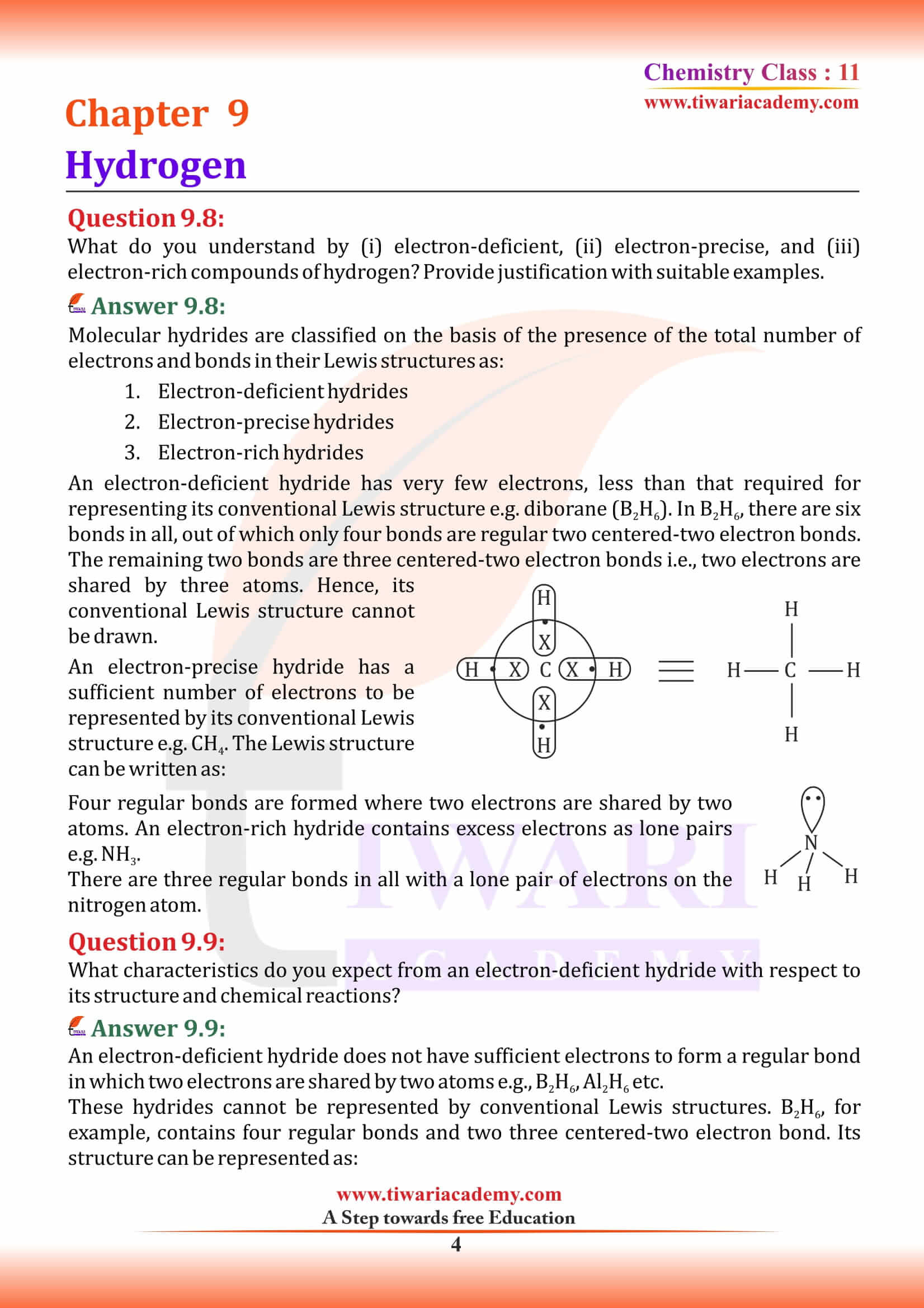 NCERT Solutions for Class 11 Chemistry Chapter 9 PDF file