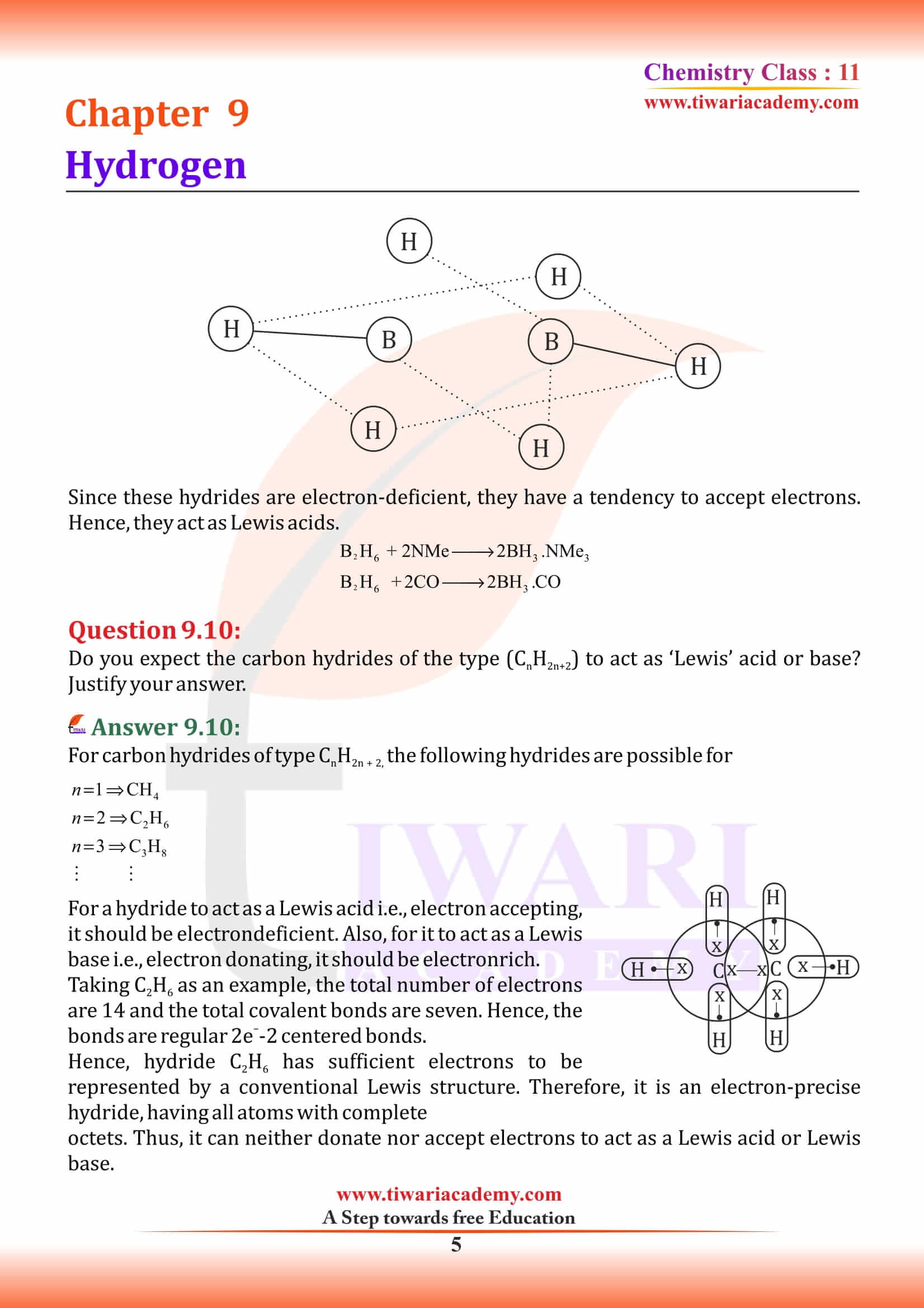 NCERT Solutions for Class 11 Chemistry Chapter 9 Intext Exercise
