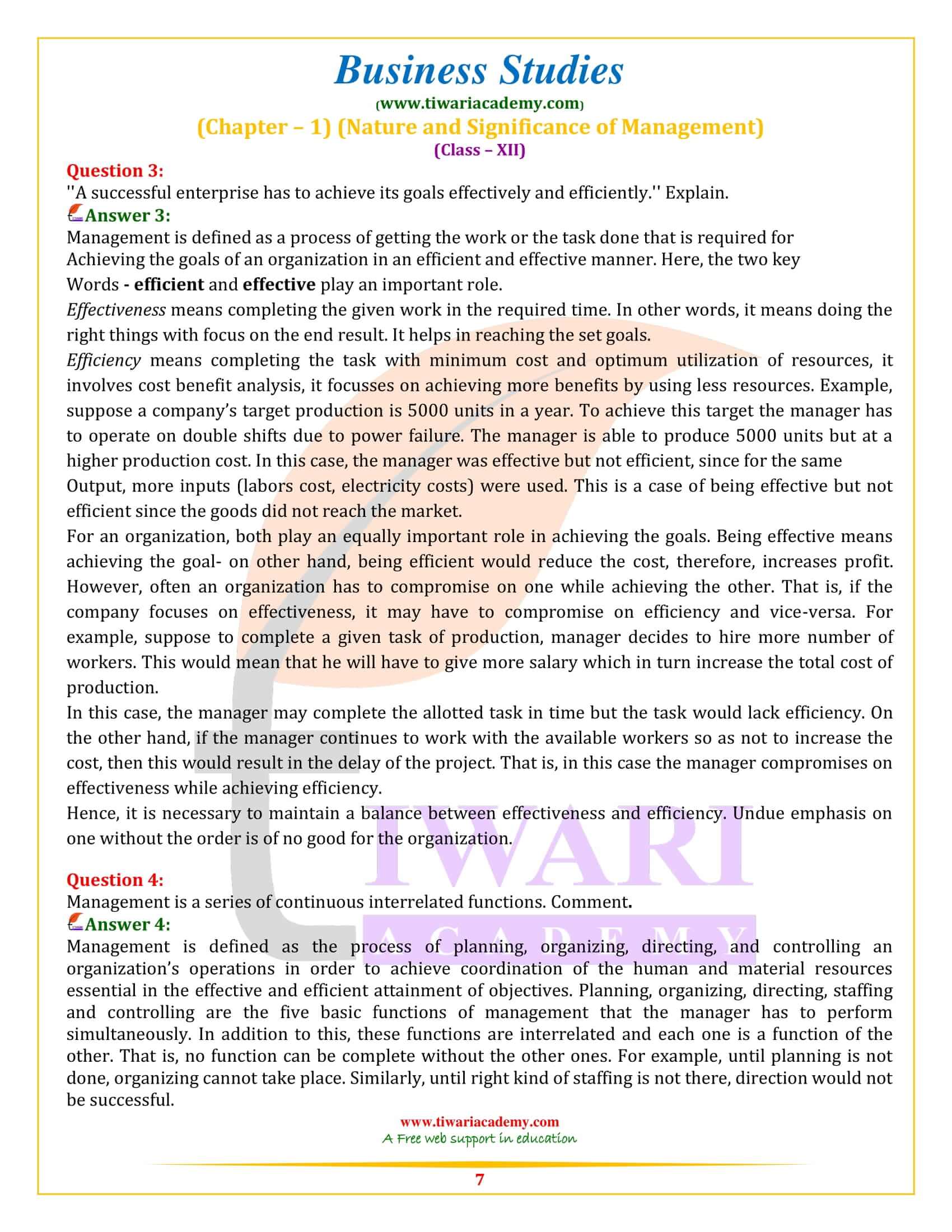 class 12 business studies chapter 1 case study questions