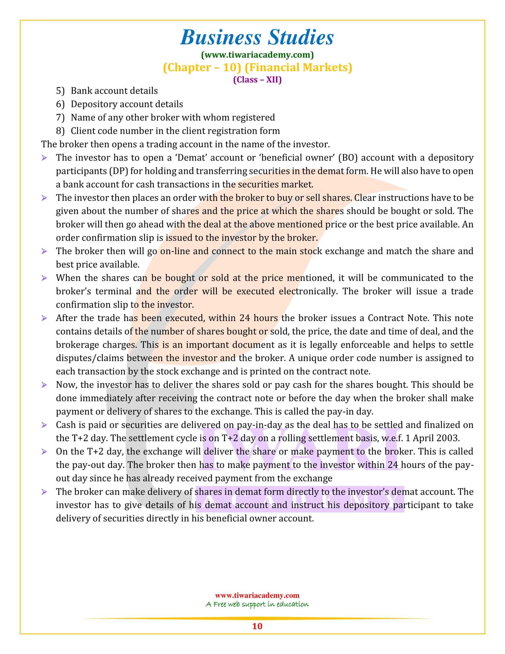 NCERT Solutions for Class 12 Business Studies Chapter 10 long answer type questions