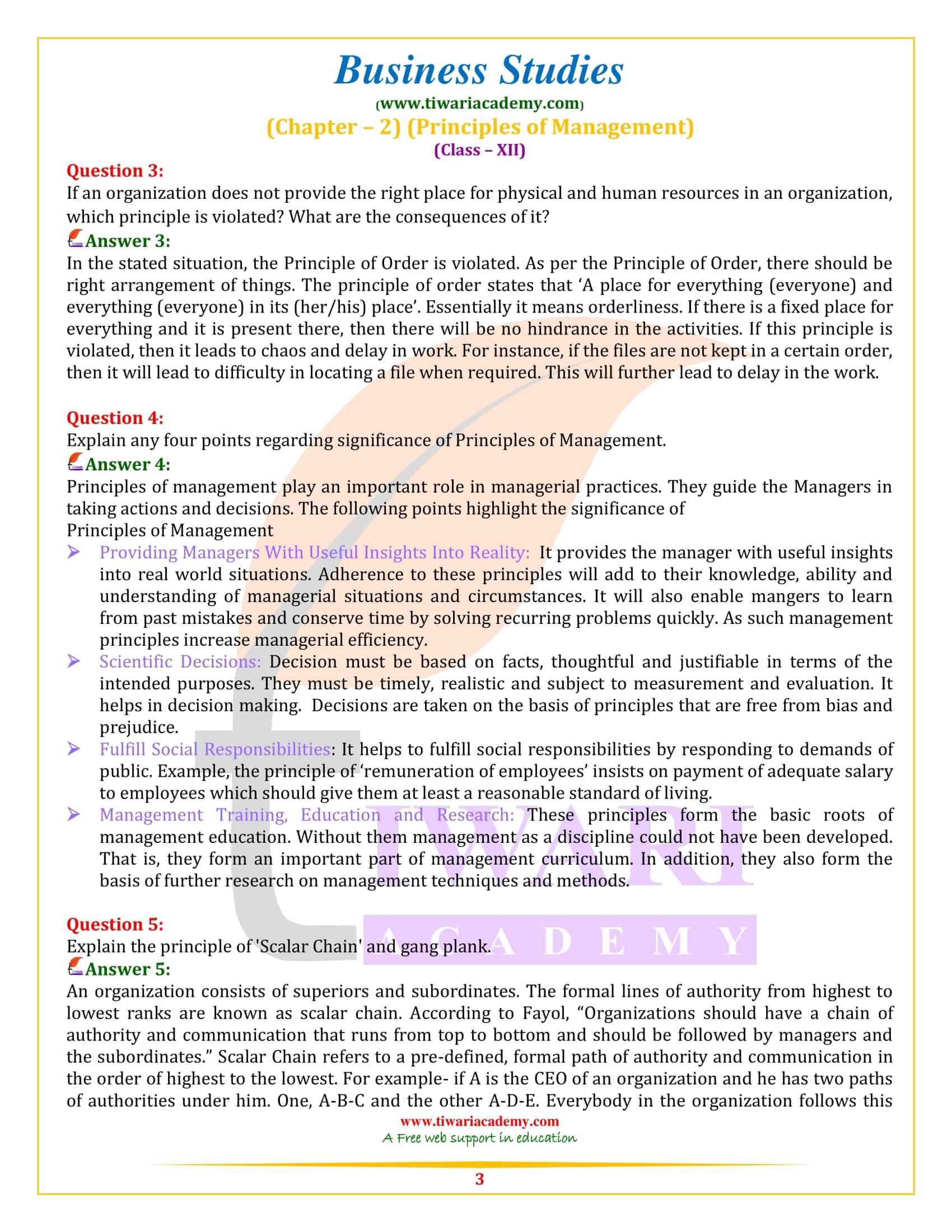 NCERT Solutions for Class 12 Business Studies Chapter 2 answers