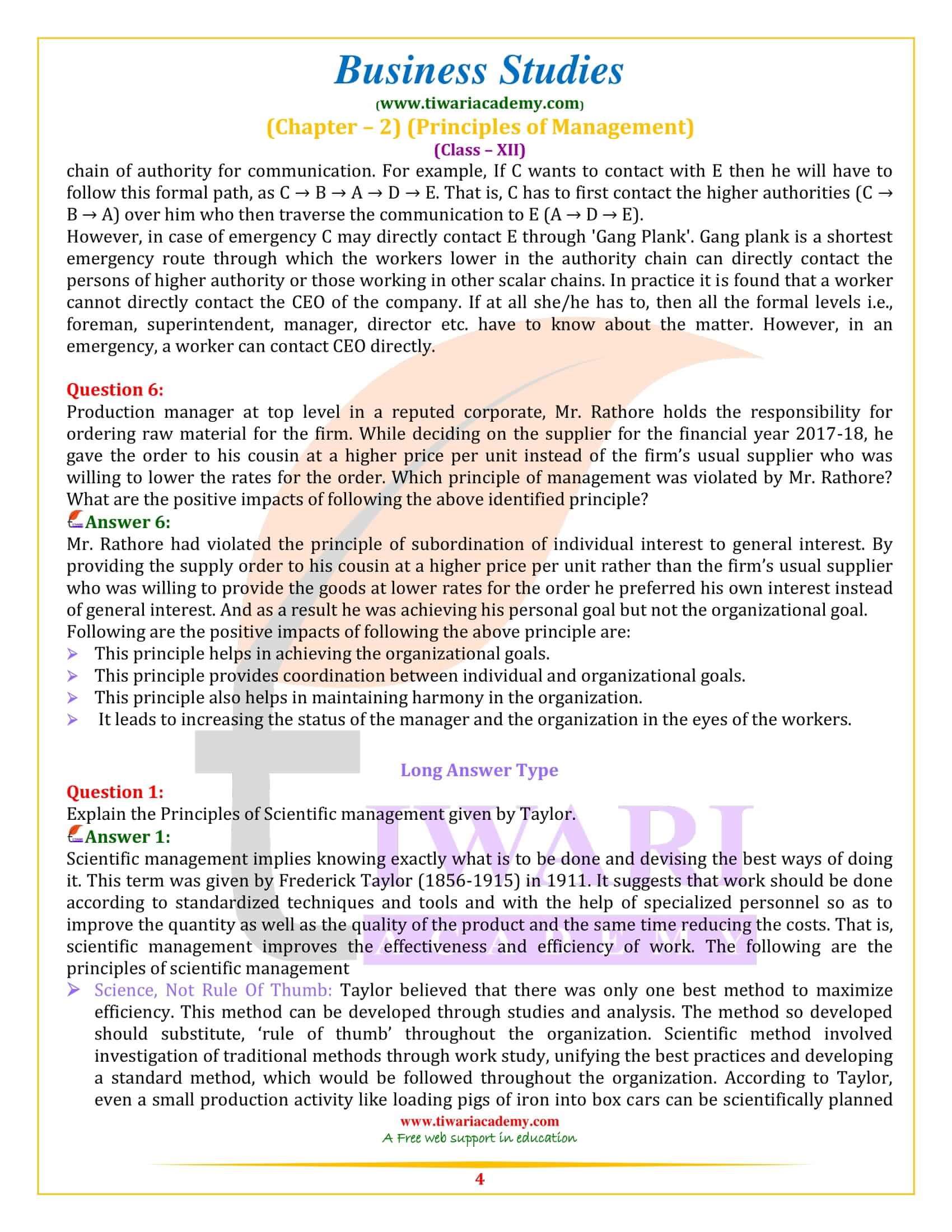 NCERT Solutions for Class 12 Business Studies Chapter 2 in PDF