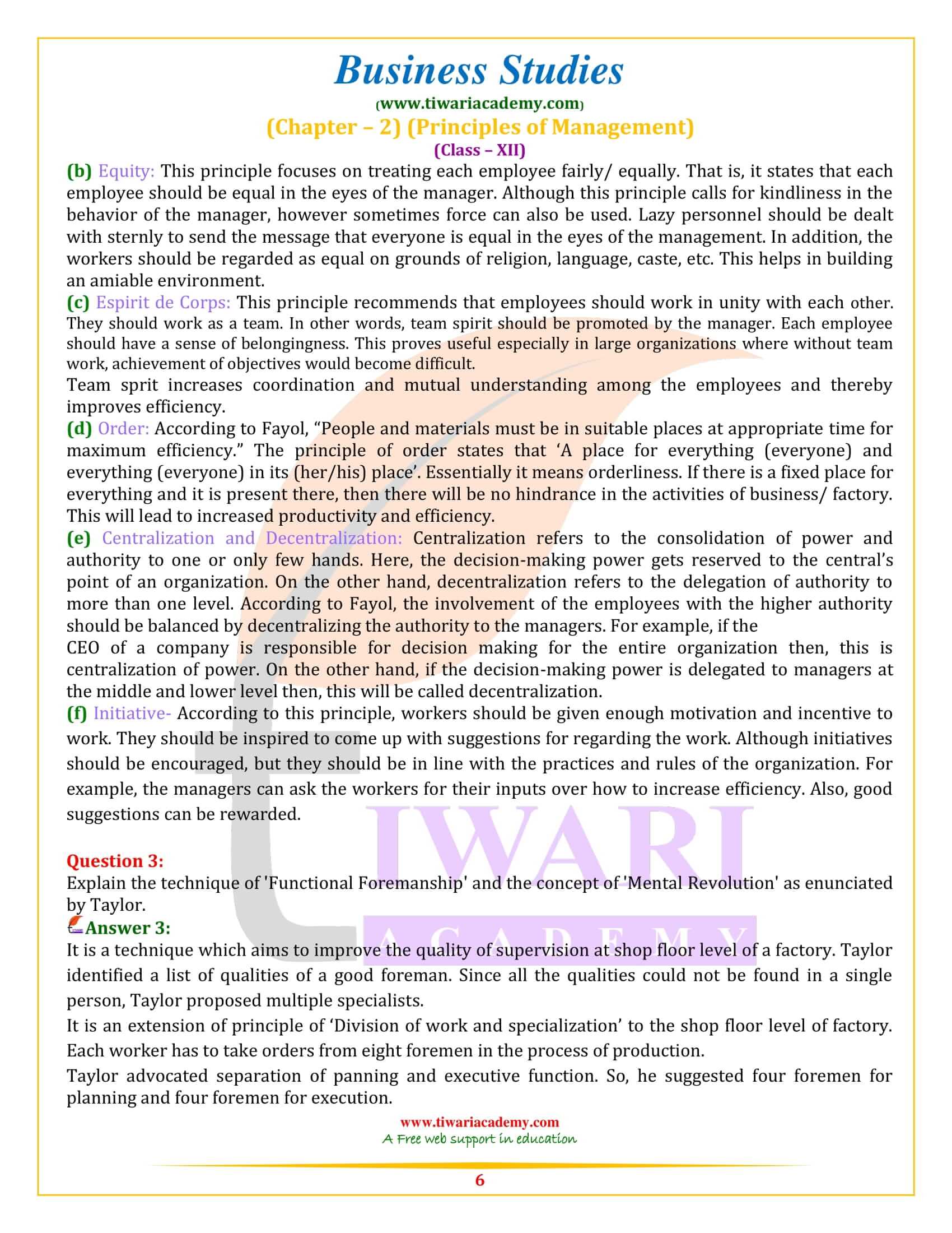 NCERT Solutions for Class 12 Business Studies Chapter 2 all QA