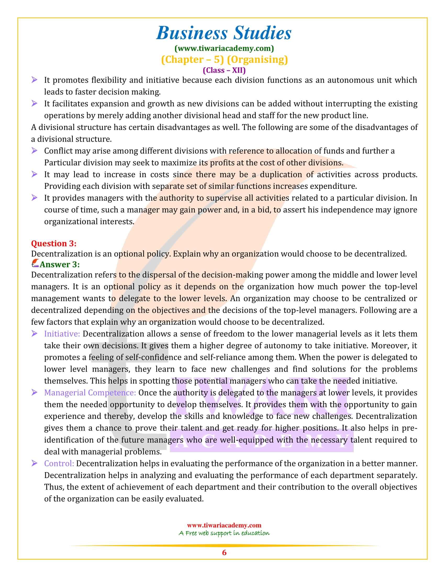 NCERT Solutions for Class 12 Business Studies Chapter 5 for new session