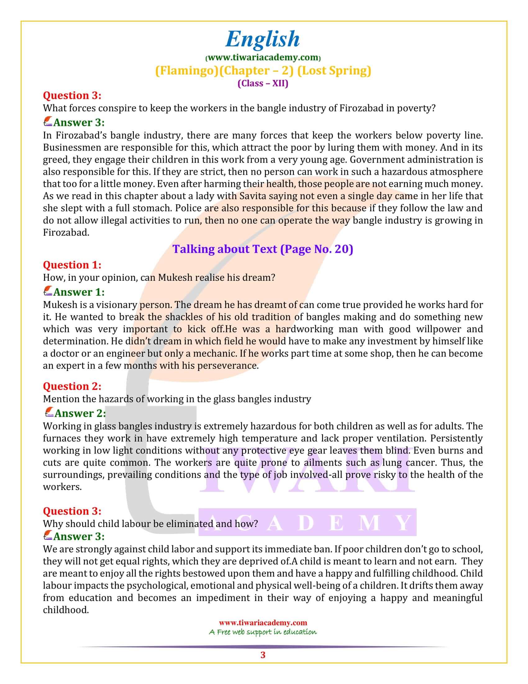 Class 12 English Chapter 2