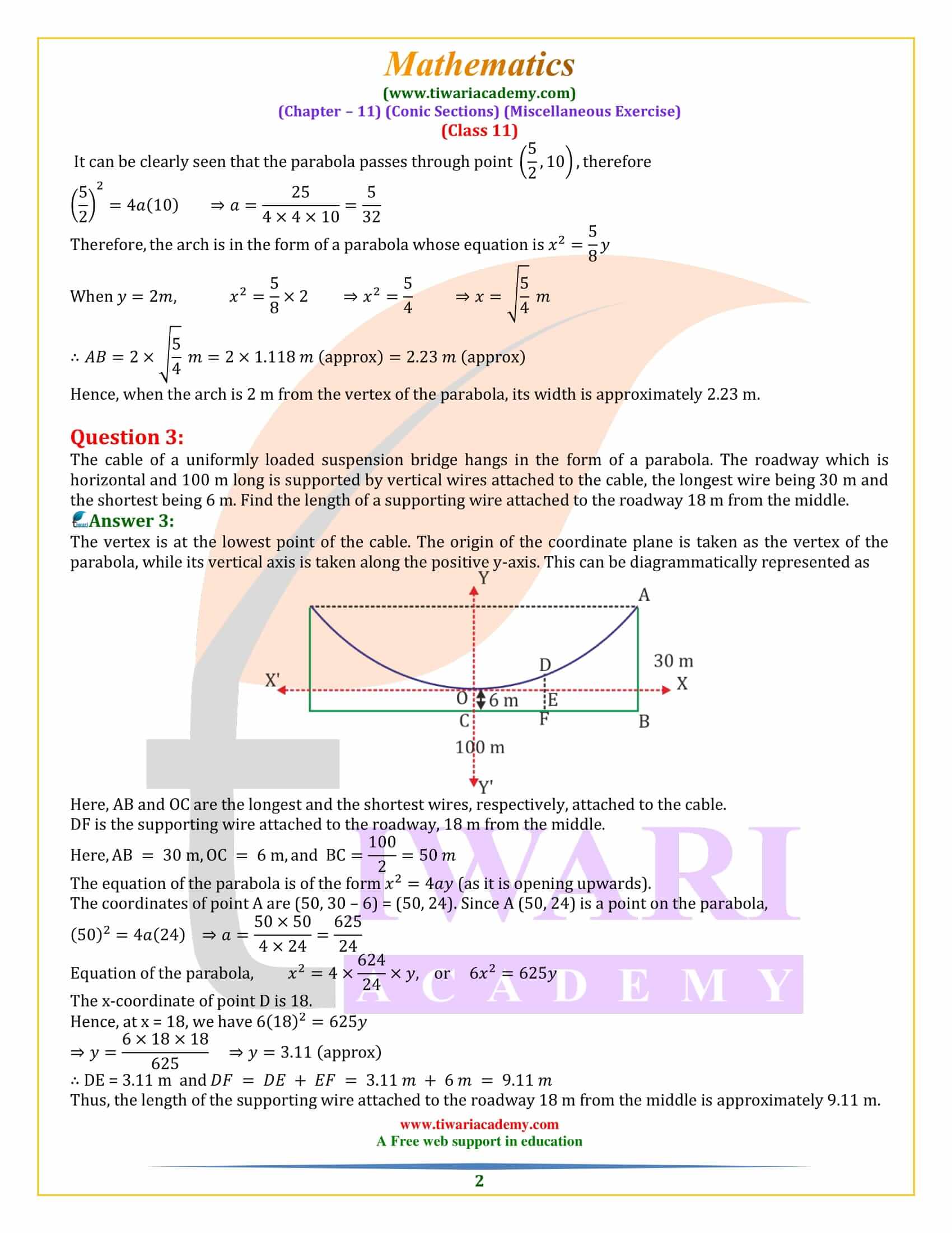 NCERT Solutions for Class 11 Maths Chapter 11 Miscellaneous Exercise 11