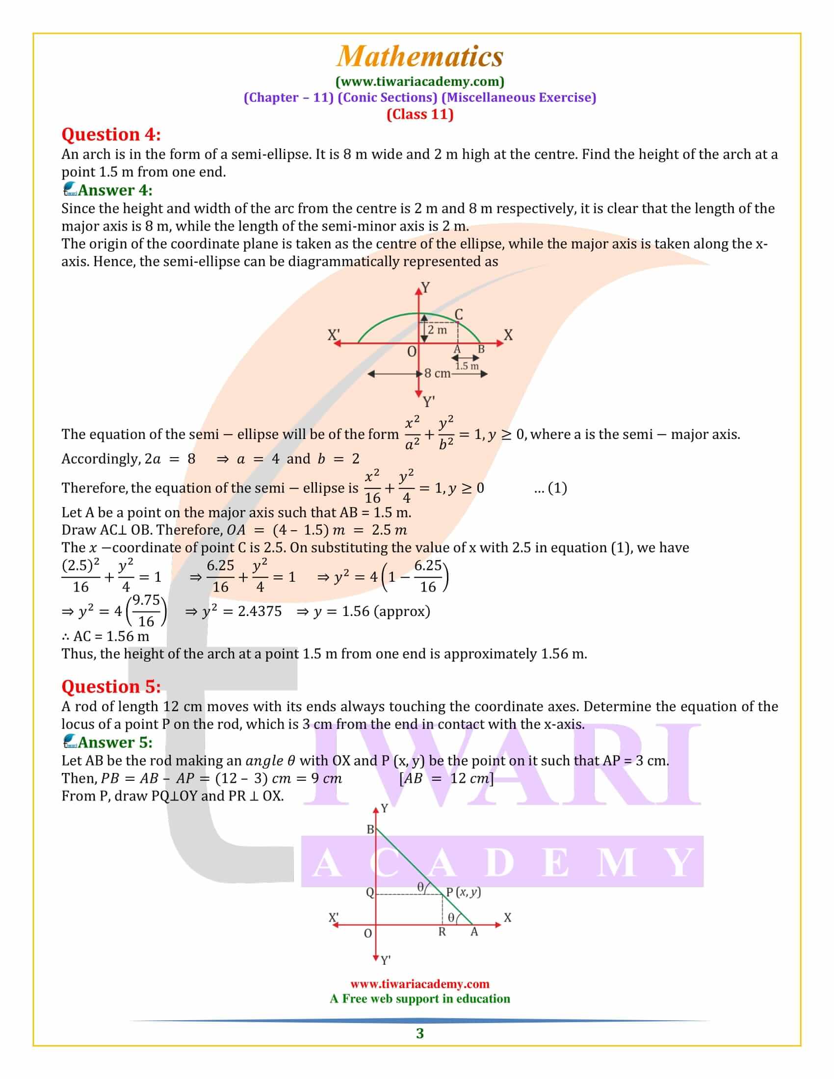 Class 11 Maths Chapter 11 Miscellaneous Exercise 11