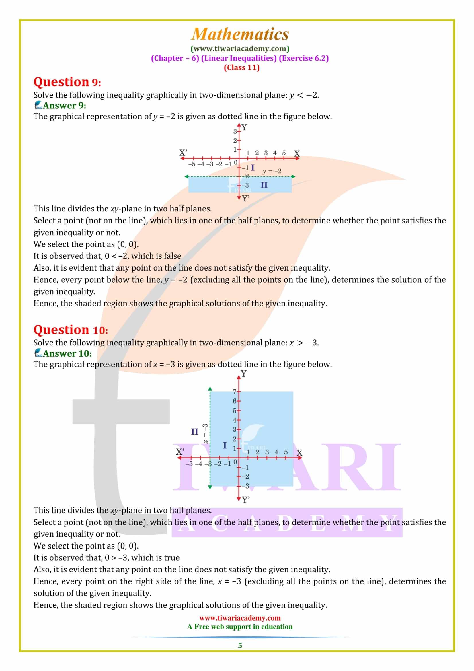 NCERT Solutions for Class 11 Maths Exercise 6.2 question answers