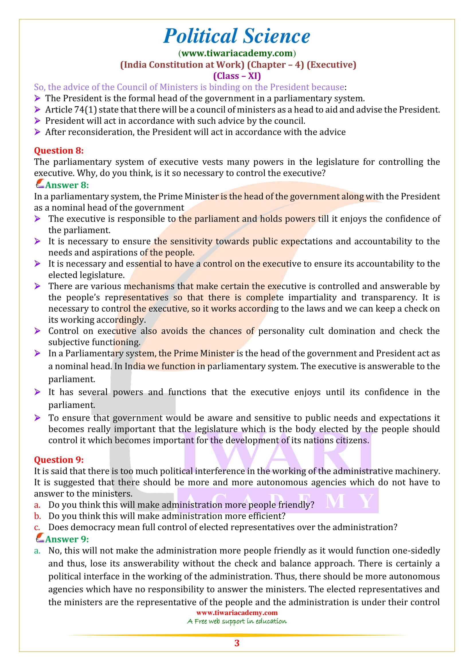 Class 11 Political Science Chapter 4