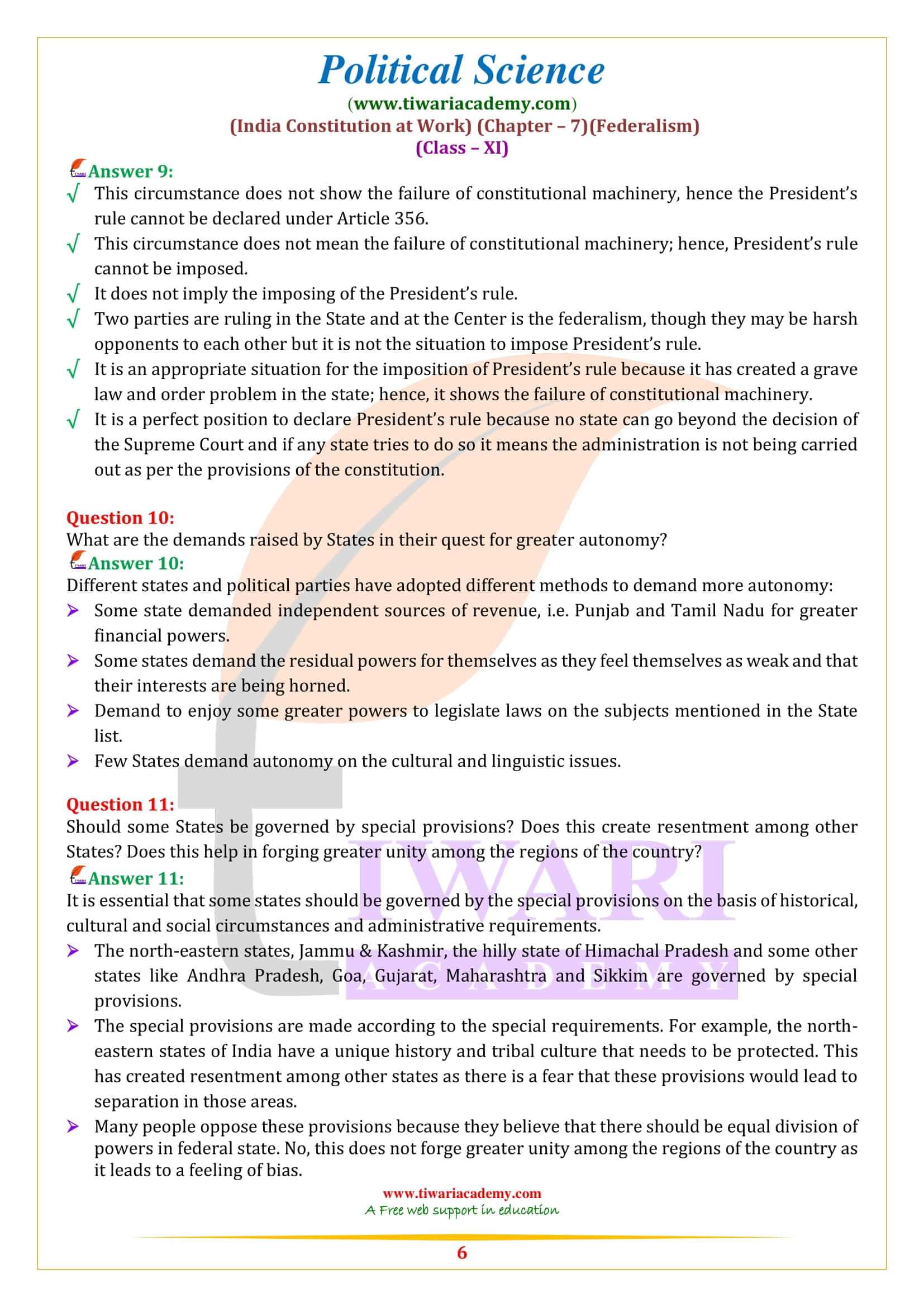 NCERT Solutions for Class 11 Political Science Chapter 7 free guide