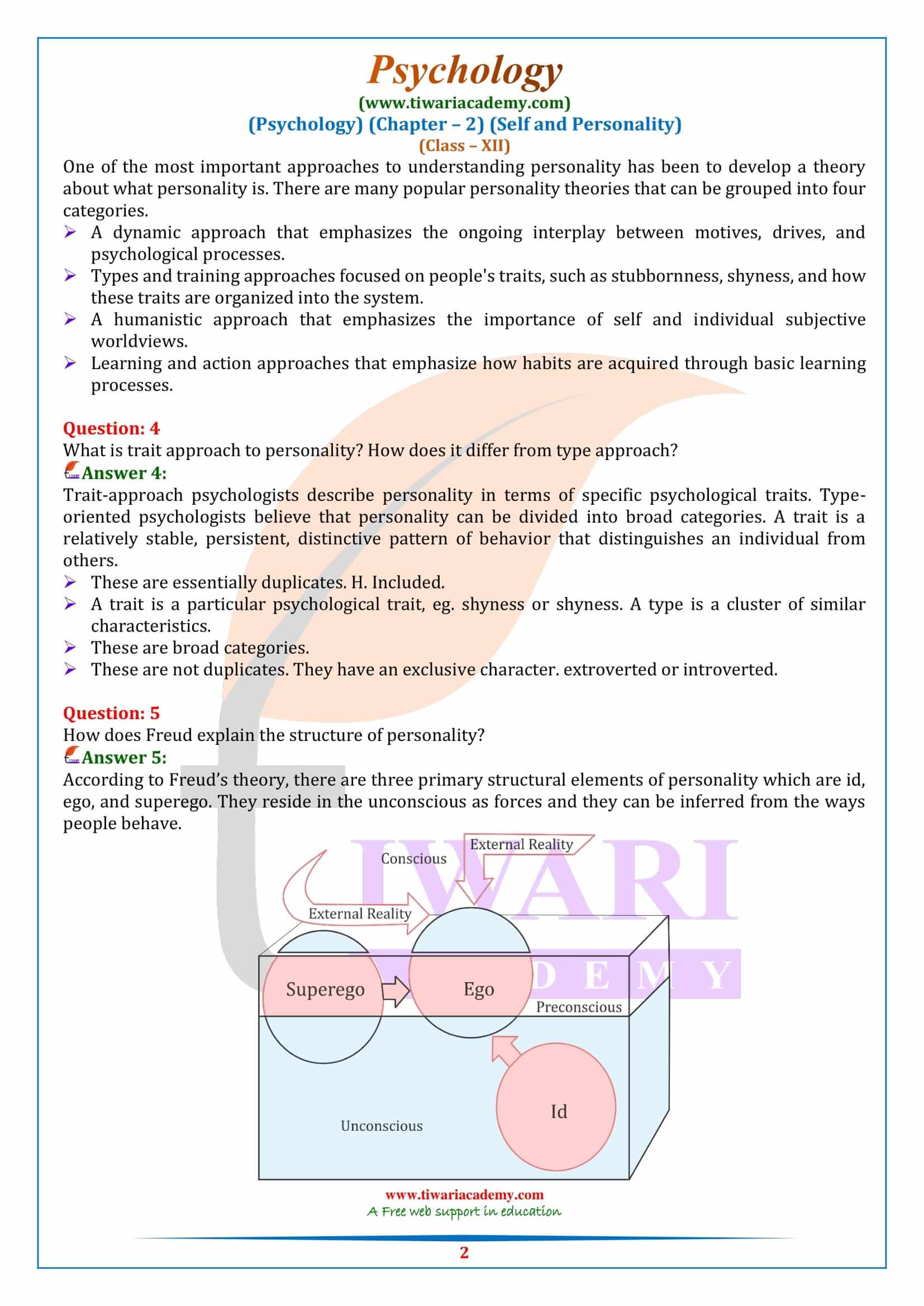 NCERT Solutions for Class 12 Psychology Chapter 2