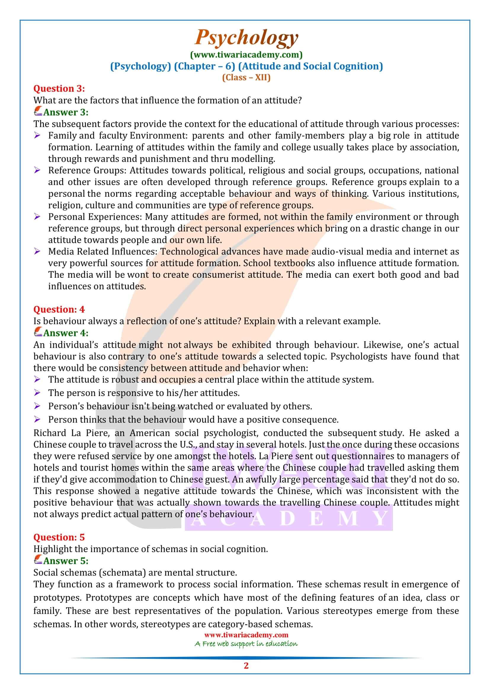 NCERT Solutions for Class 12 Psychology Chapter 6