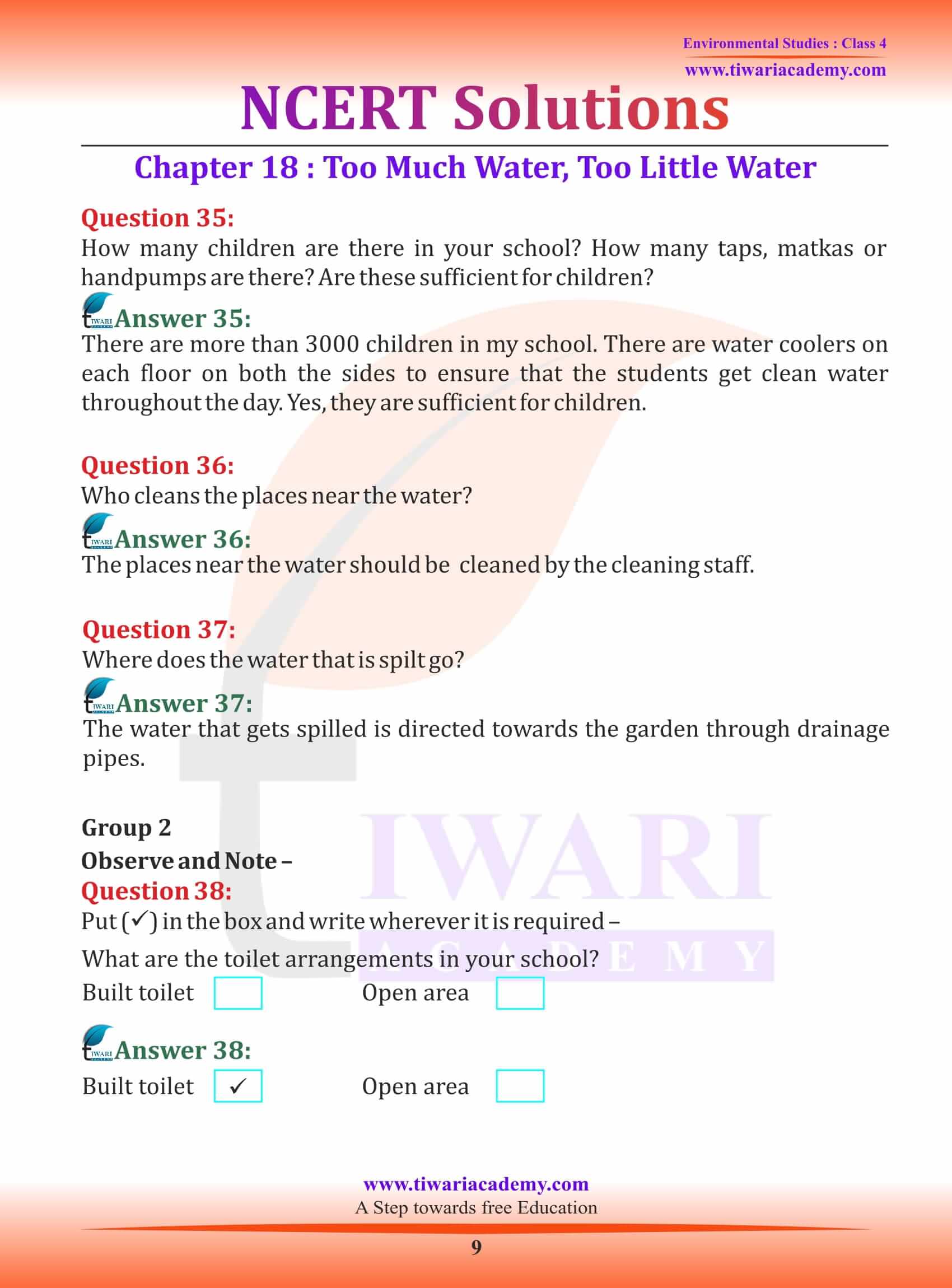 Class 4 EVS Chapter 18