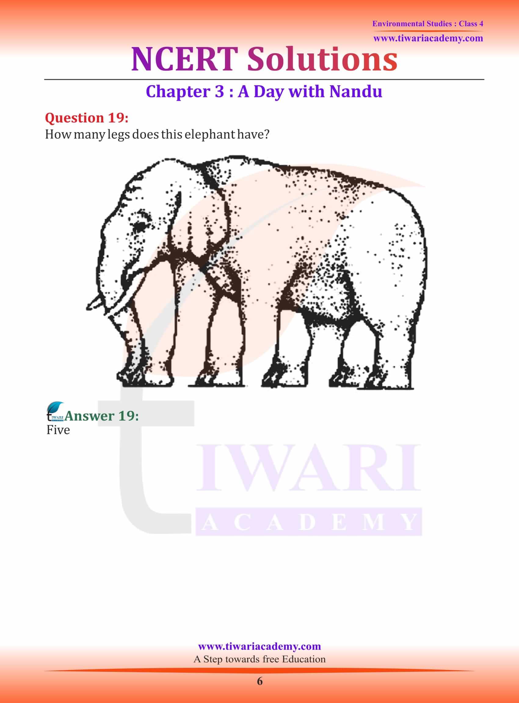 NCERT Solutions for Class 4 EVS Chapter 3 free