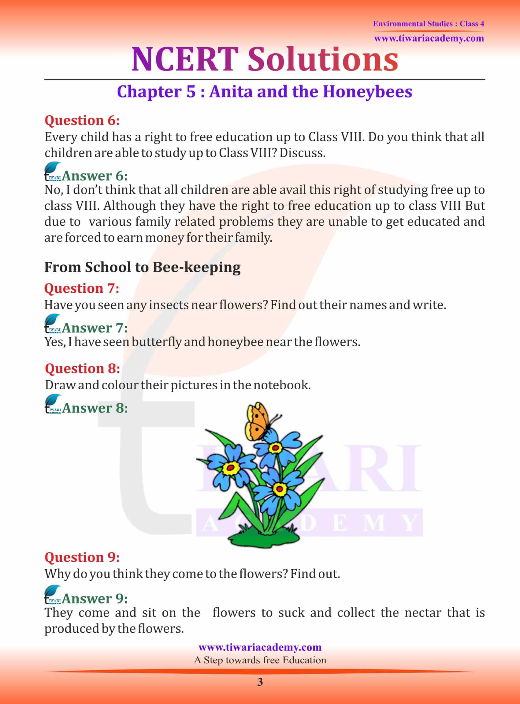 NCERT Solutions for Class 4 EVS Chapter 5