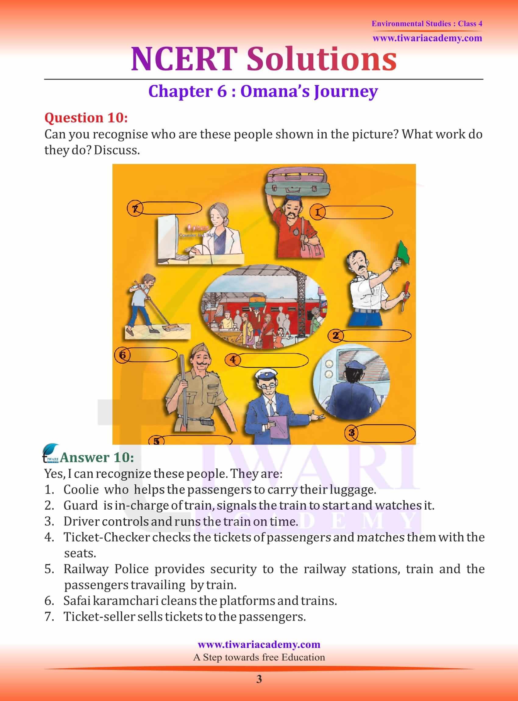 Class 4 EVS Chapter 6 Omana’s Journey