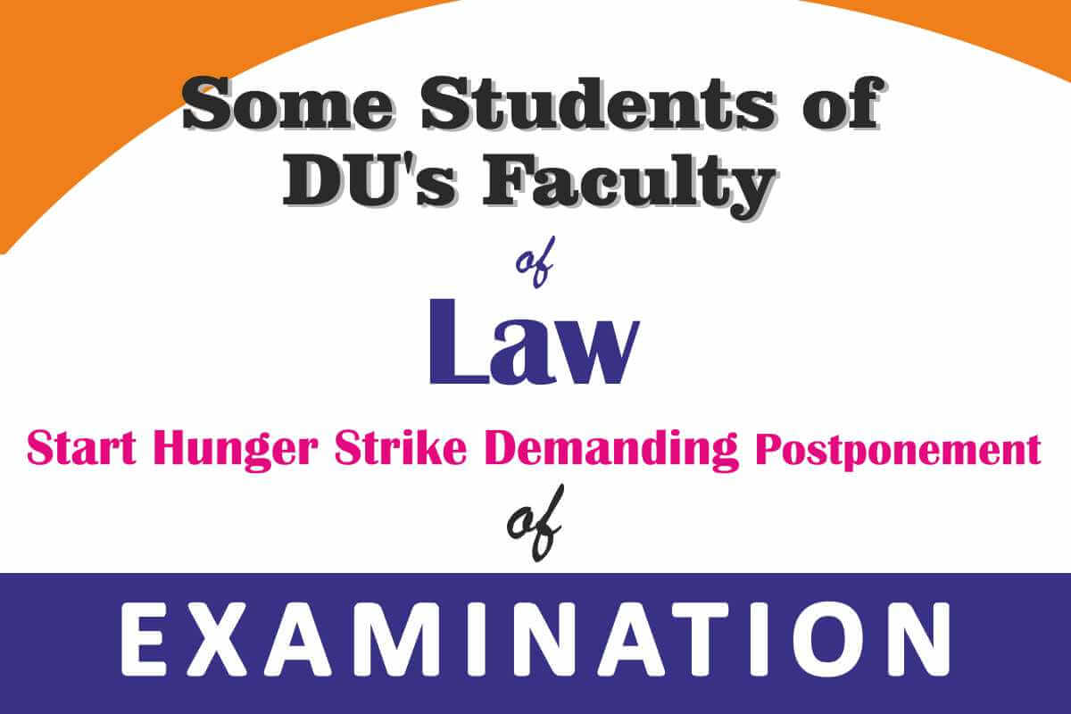 Some students of DUs Faculty of Law start hunger strike