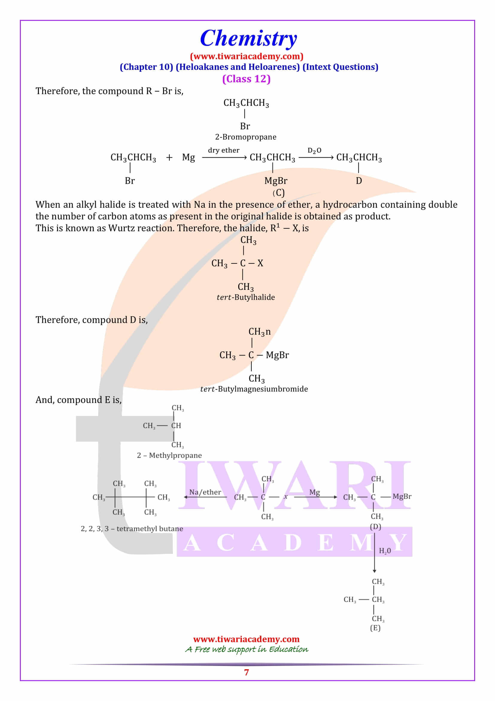 Class 12 Chemistry Chapter 10 Intext free