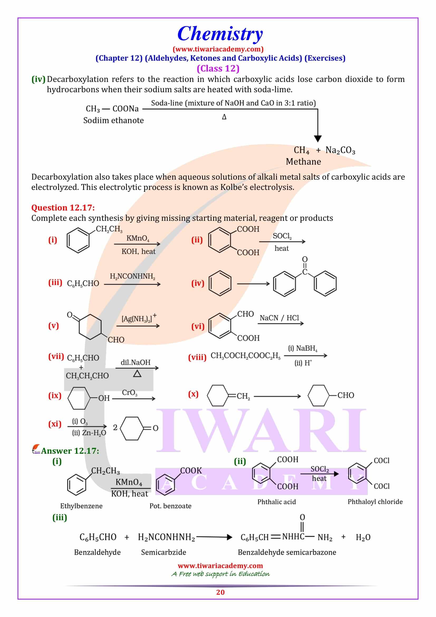 Class 12th Chemistry Chapter 12