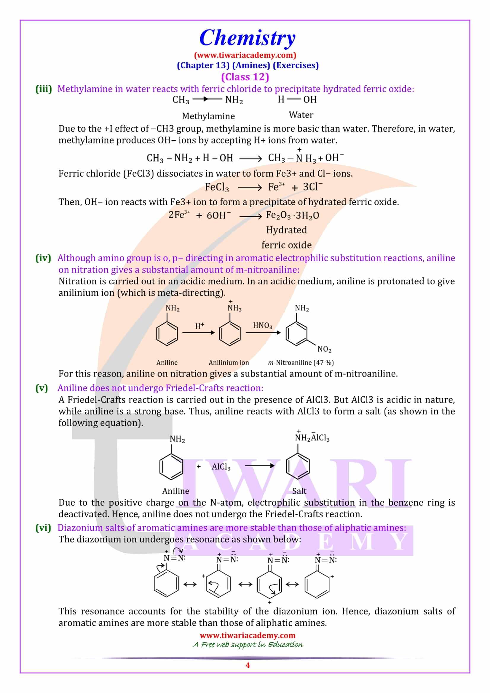 NCERT Solutions for Class 12 Chemistry Chapter 13