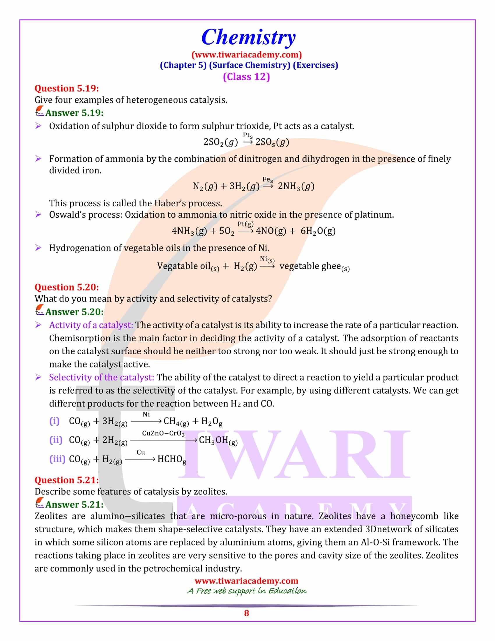 NCERT Solutions for Class 12 Chemistry Chapter 5 pdf download