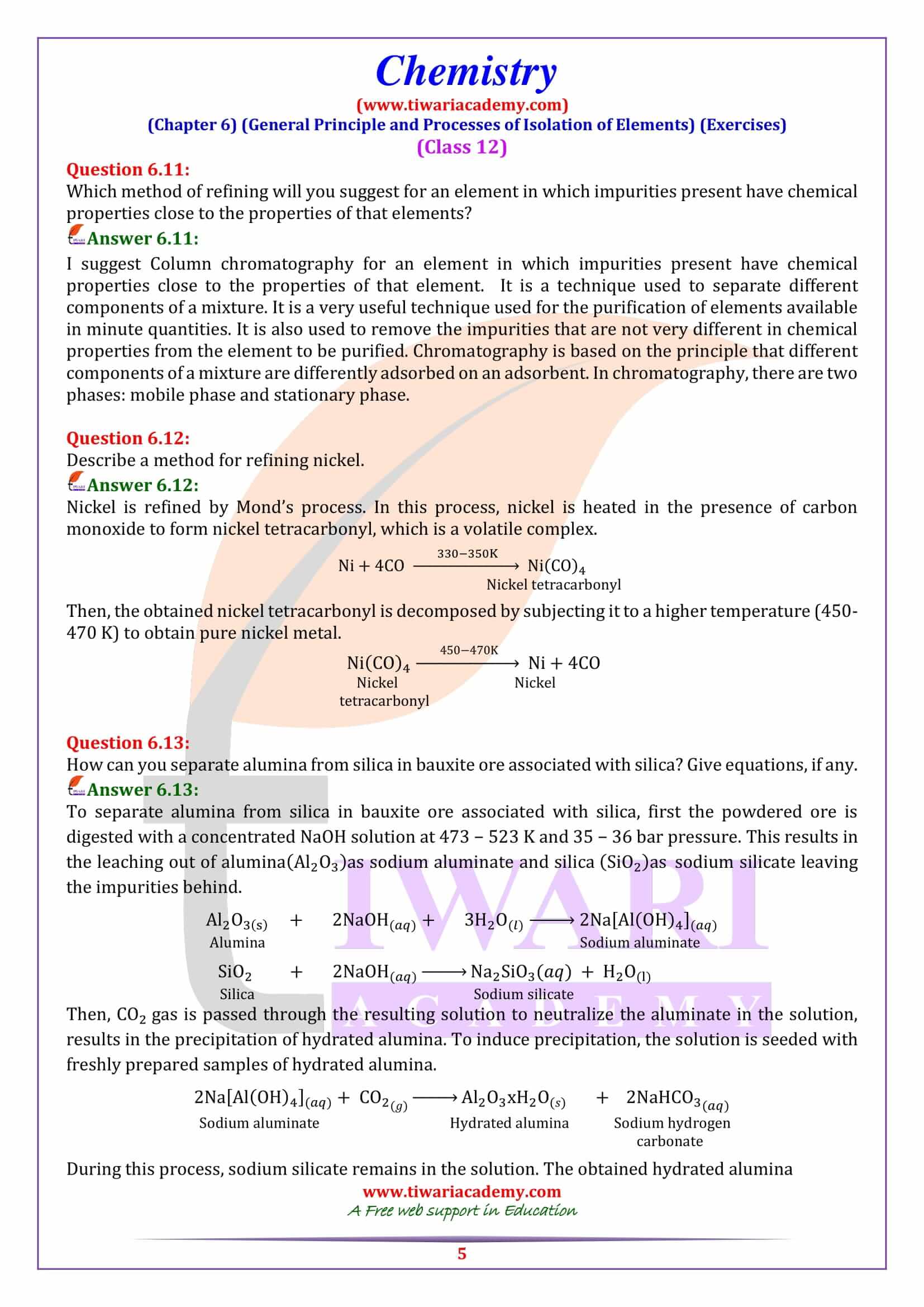 NCERT Solutions for Class 12 Chemistry Chapter 6 free download