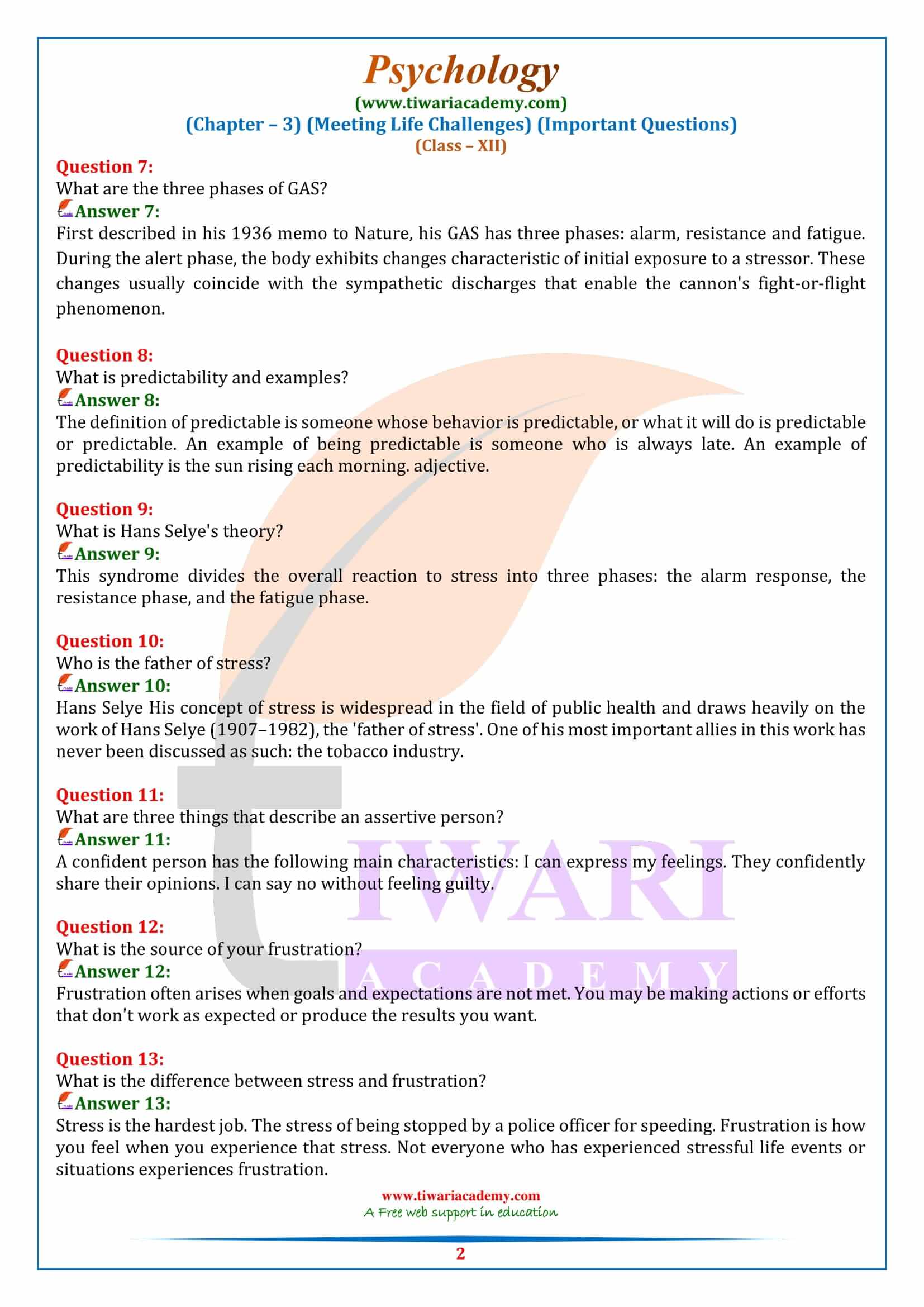 psychology chapter 3 questions