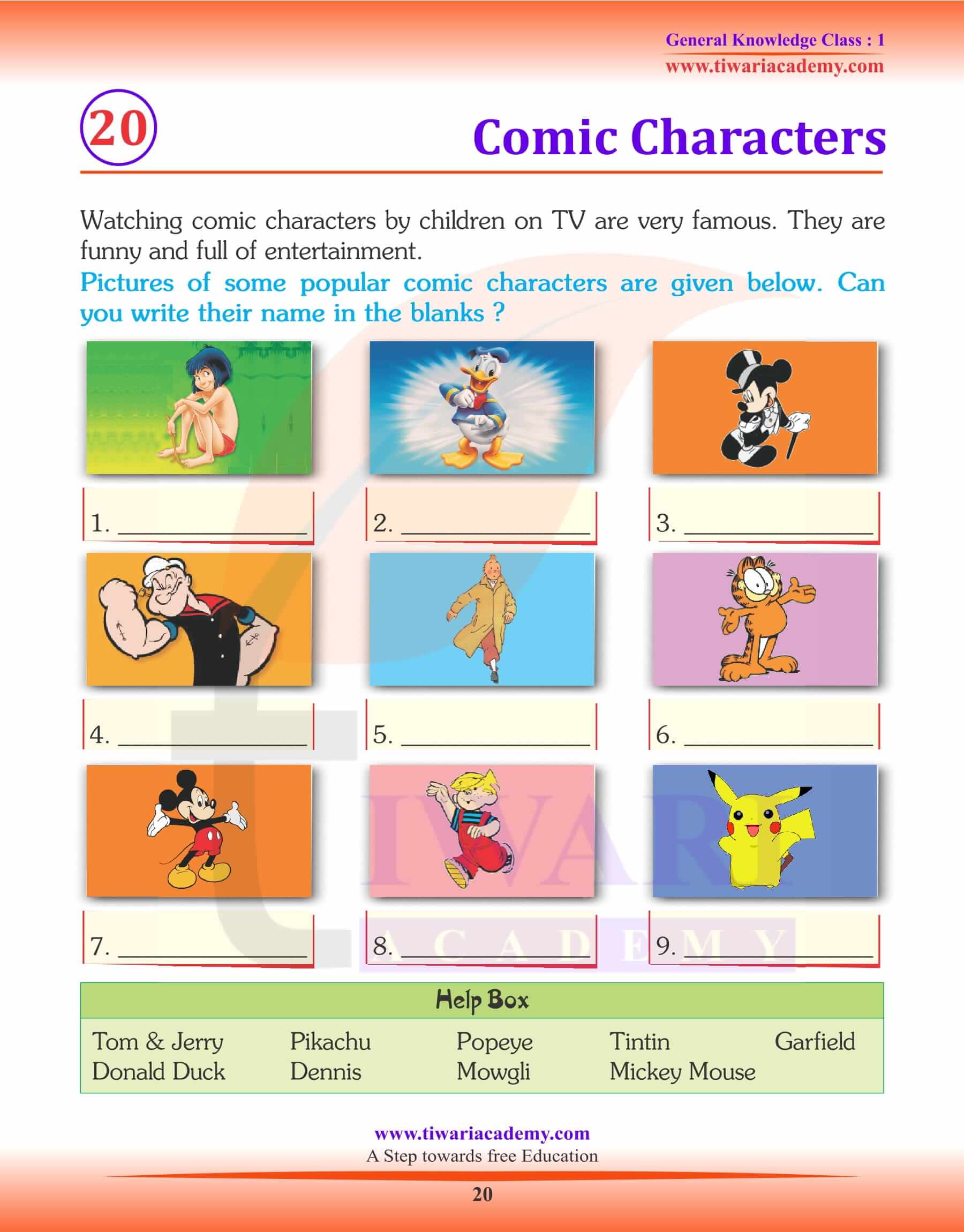 Comic Characters