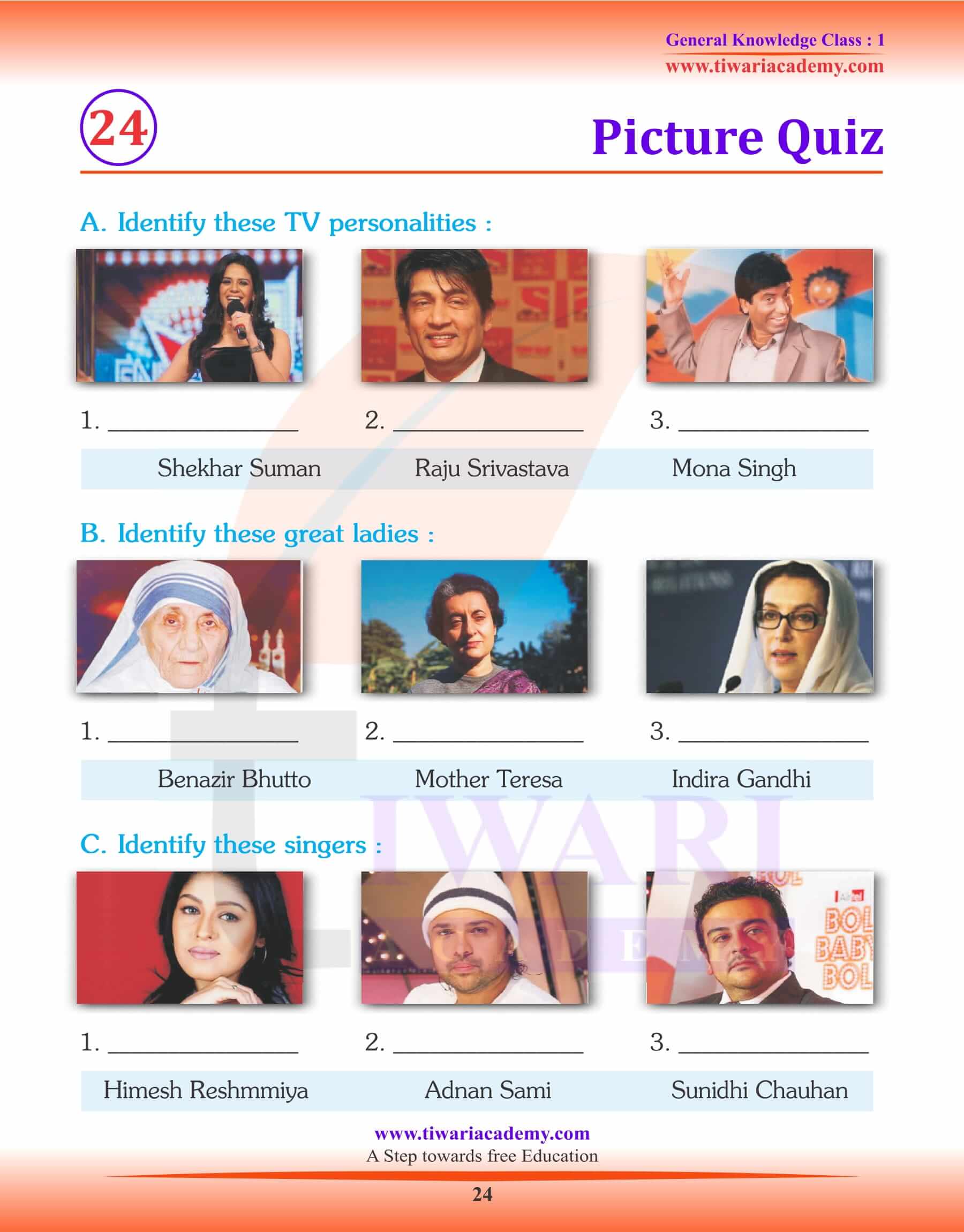 Picture Quiz