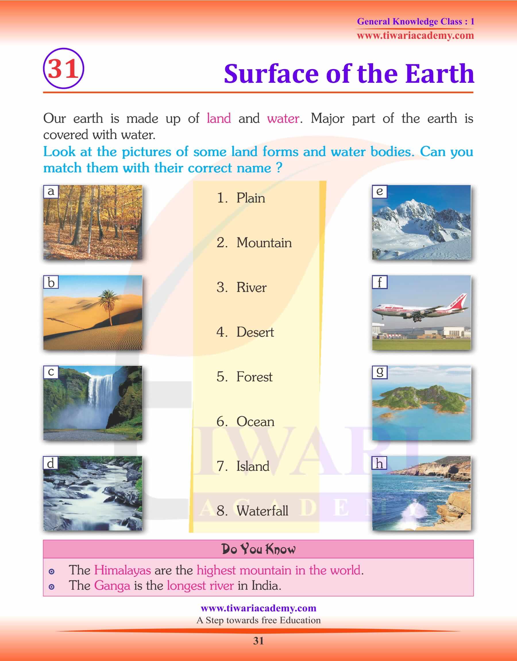 Surface of the Earth