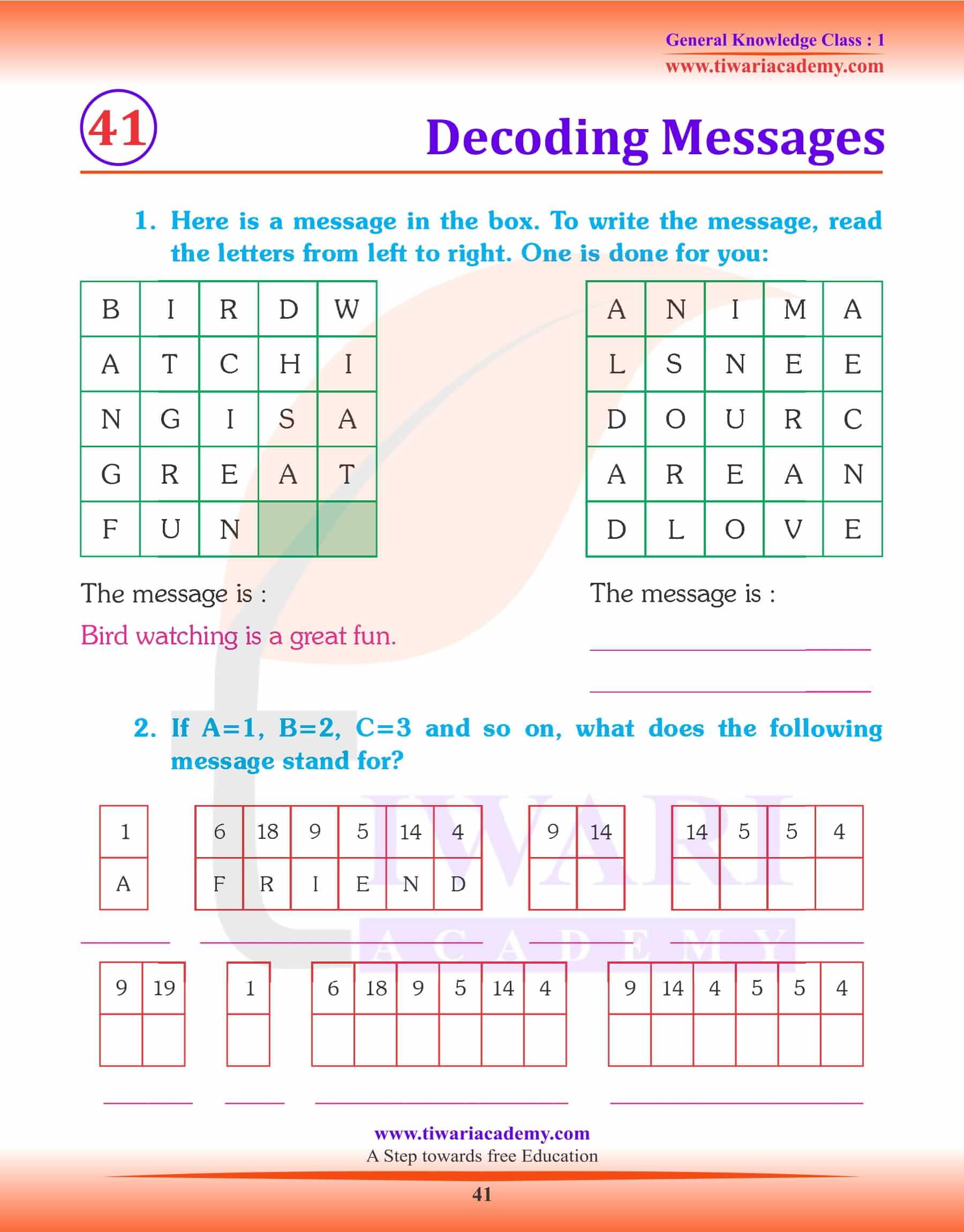 Decoding Messages