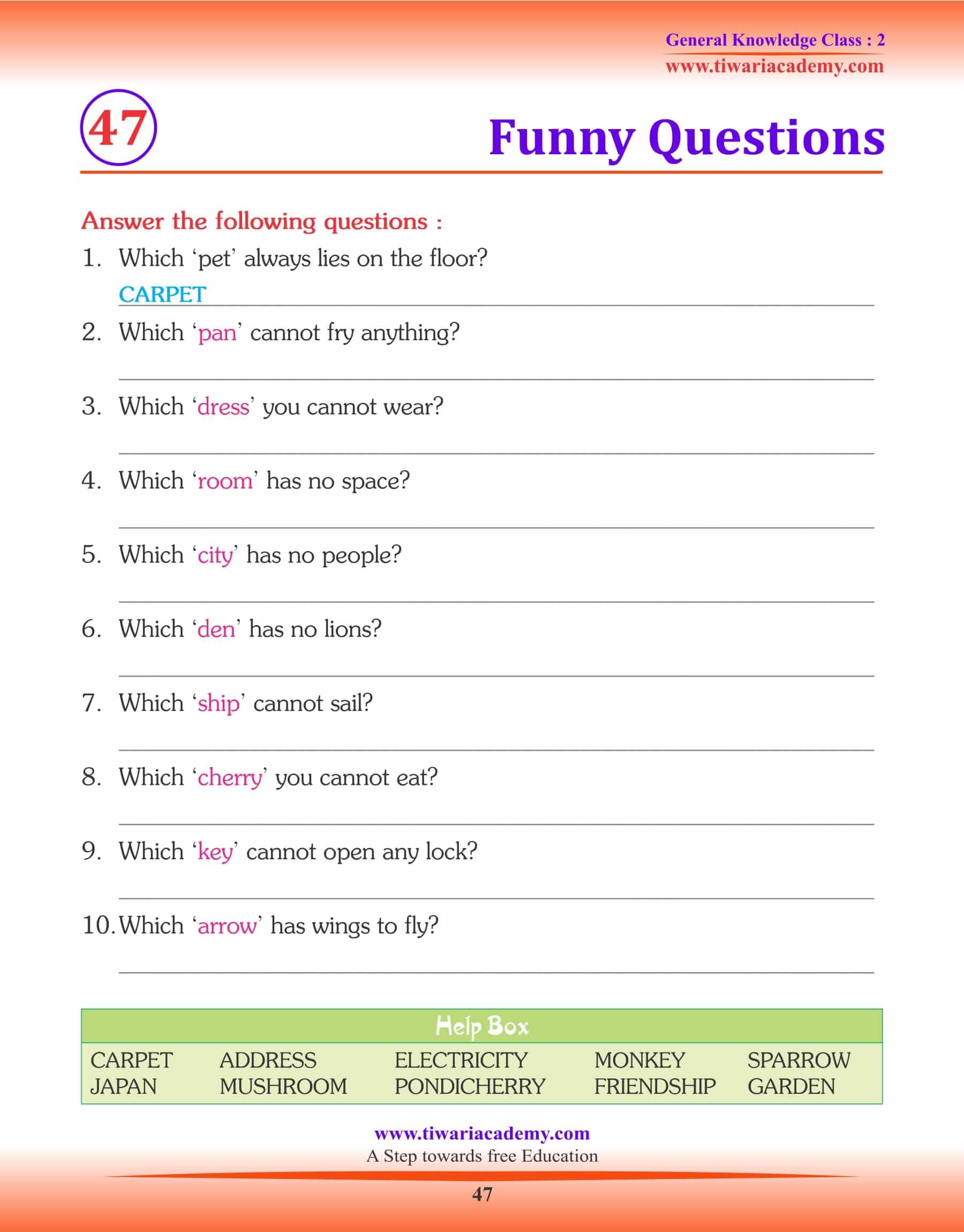 Funny Questions