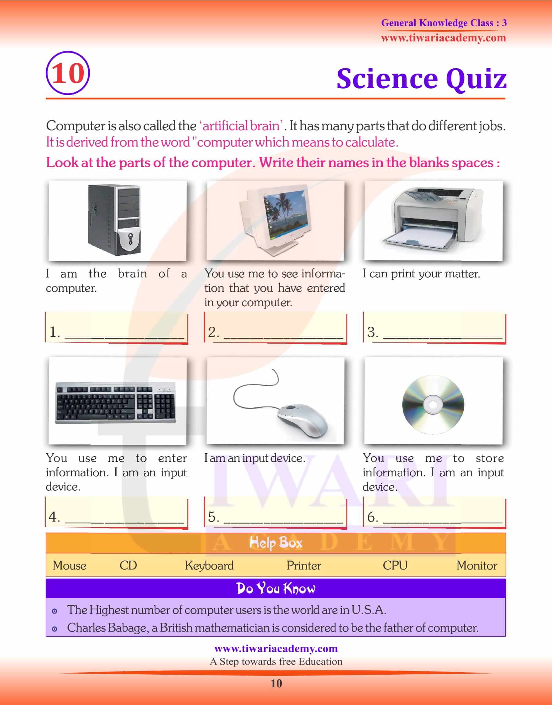 Science Quiz