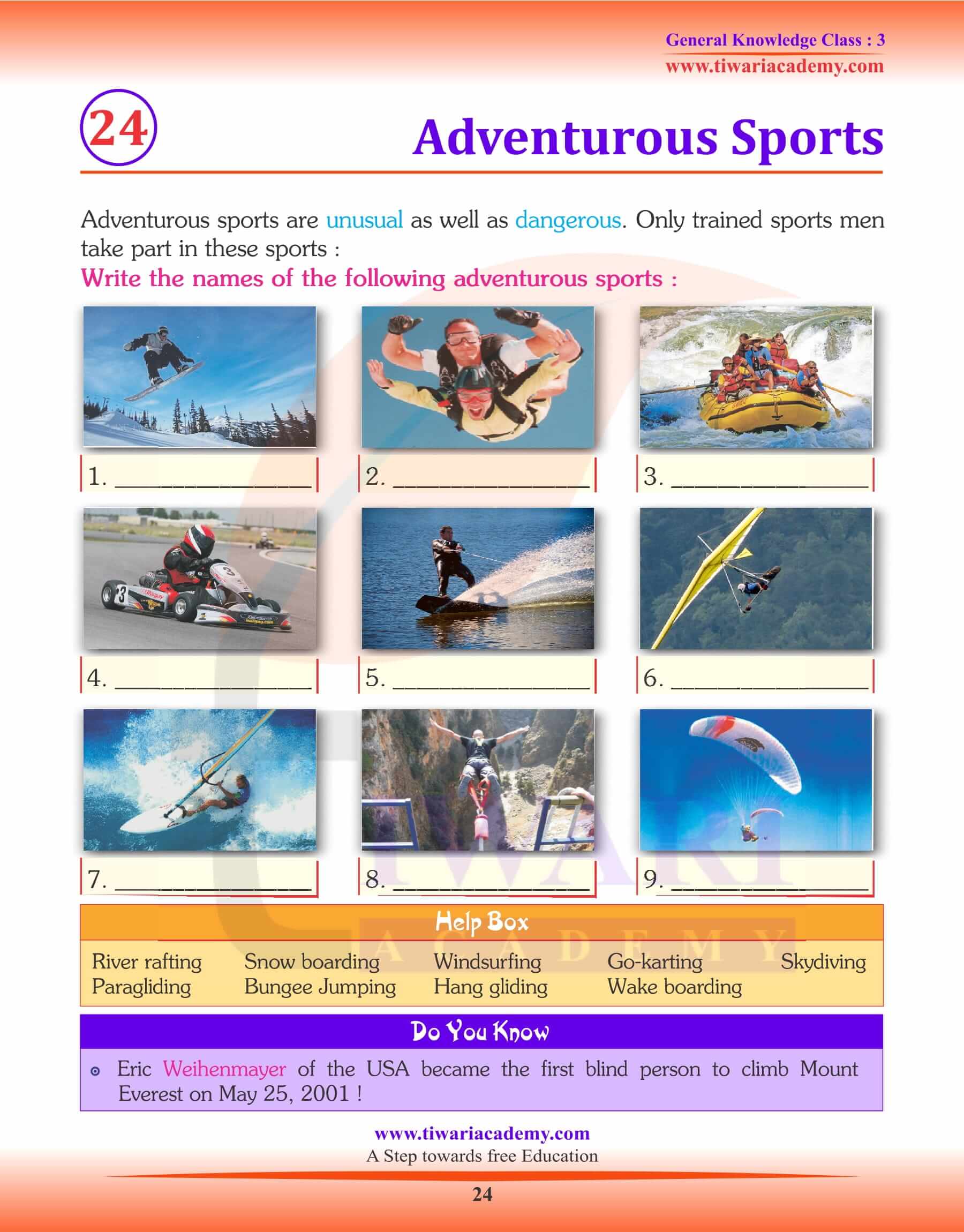 Adventurous Sports