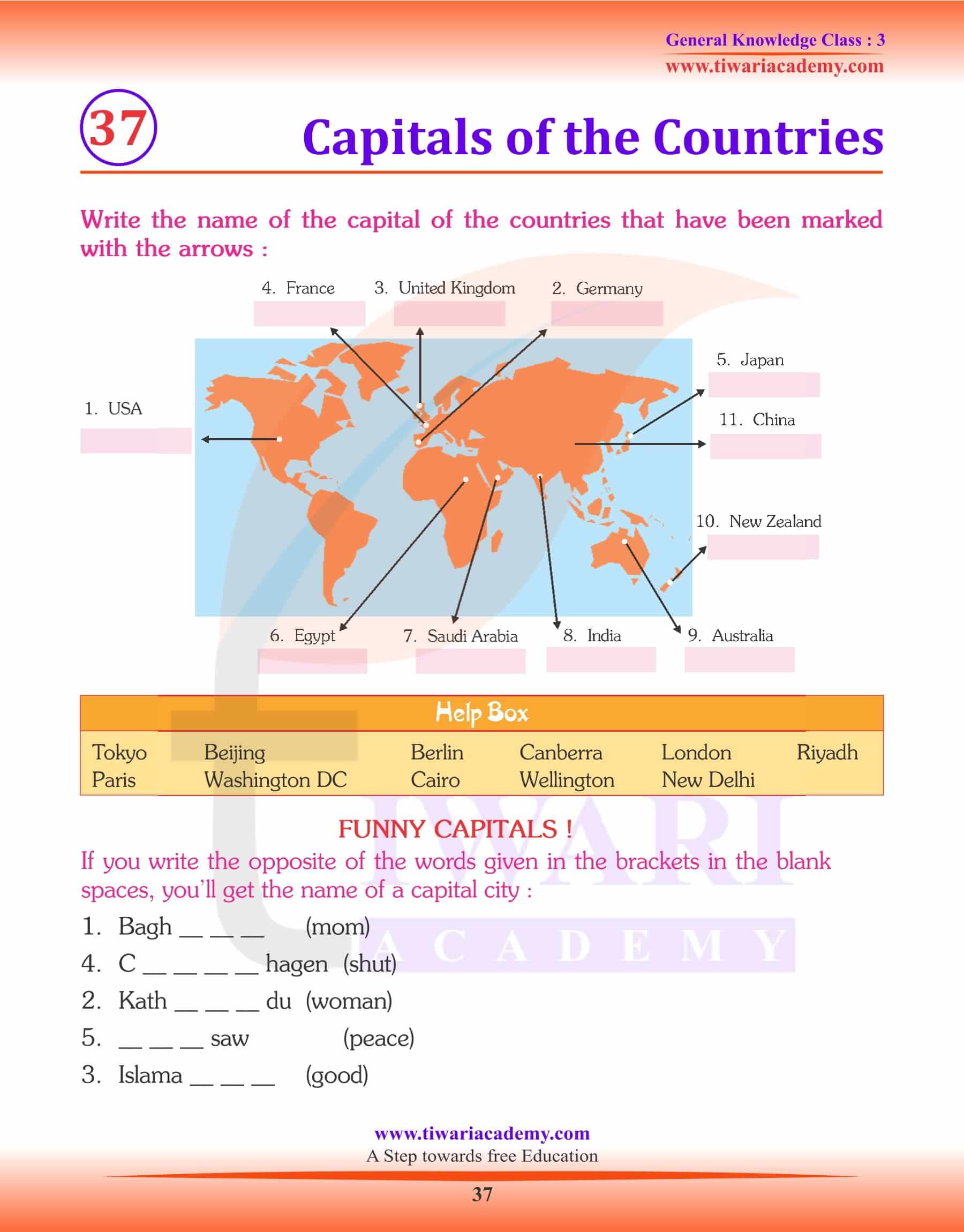 Capitals of the Countries