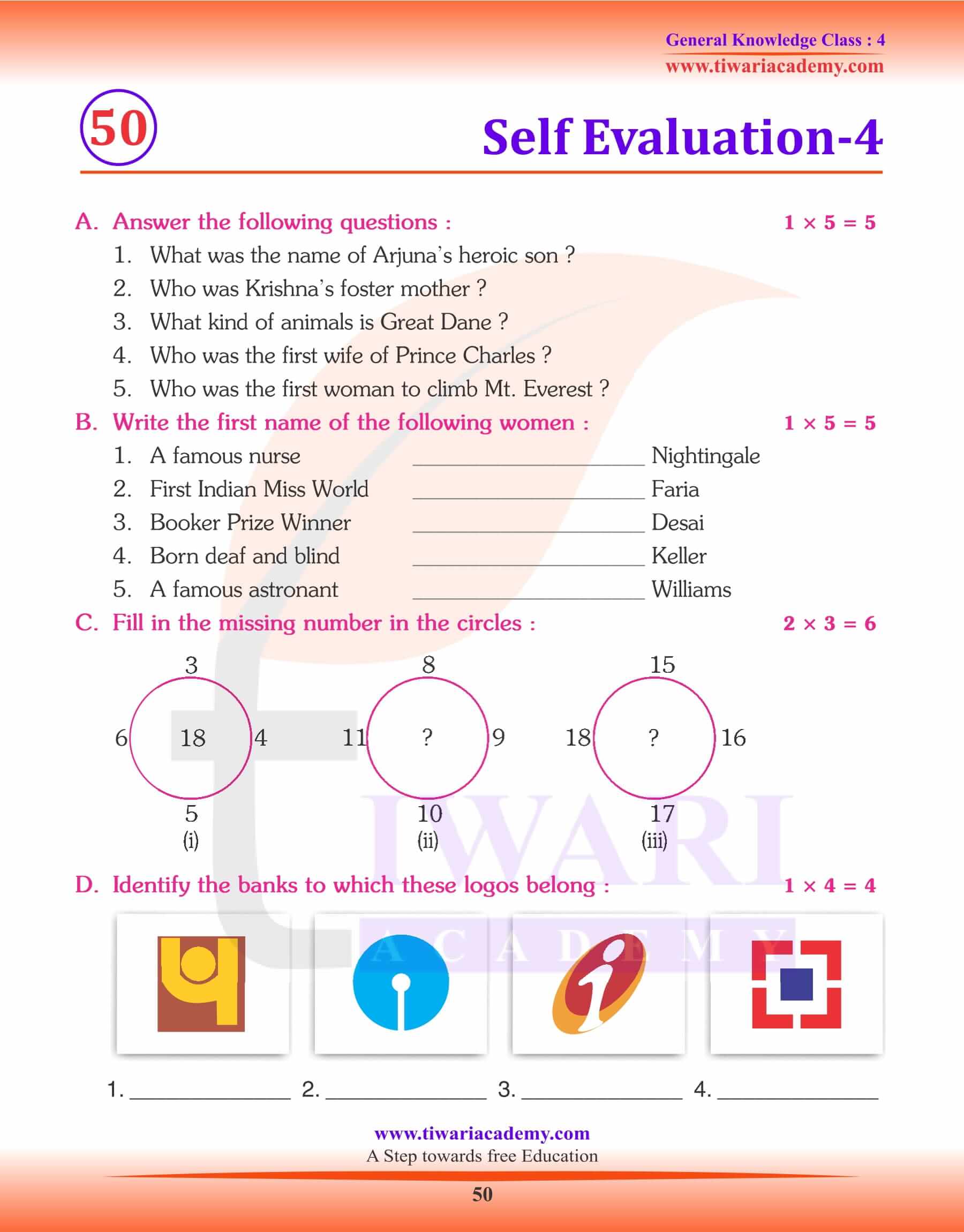 Self Evaluation GK Test 4