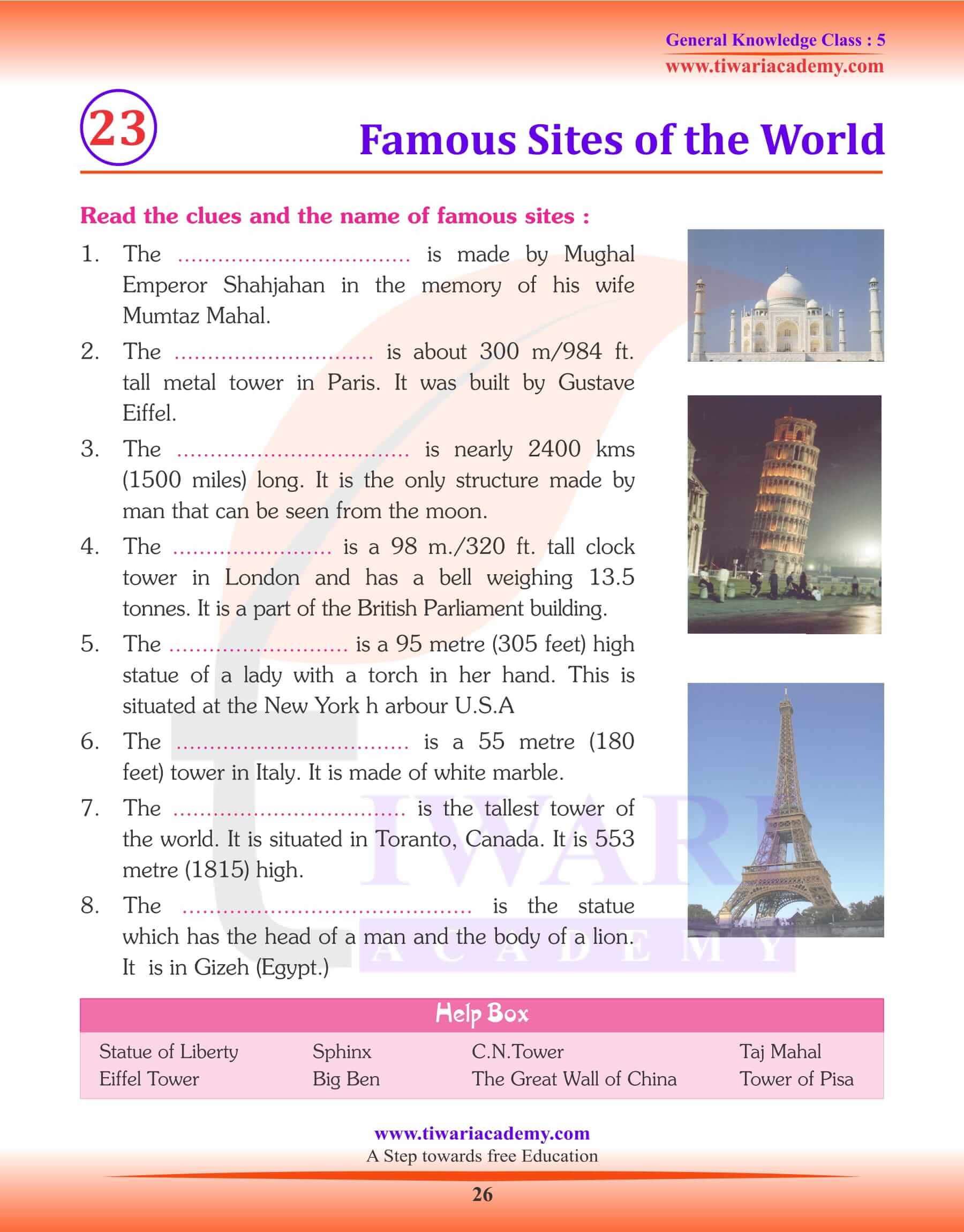 Famous Sites of the World