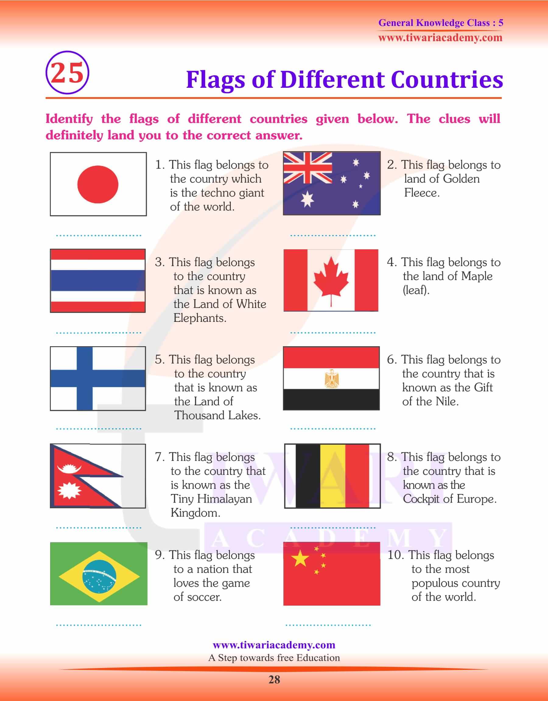 Flag of Different Countries