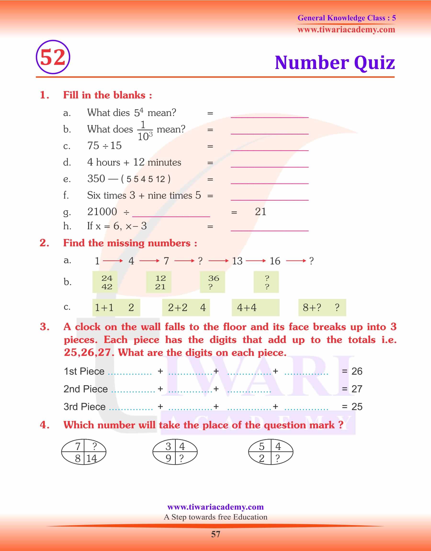 Number Quiz