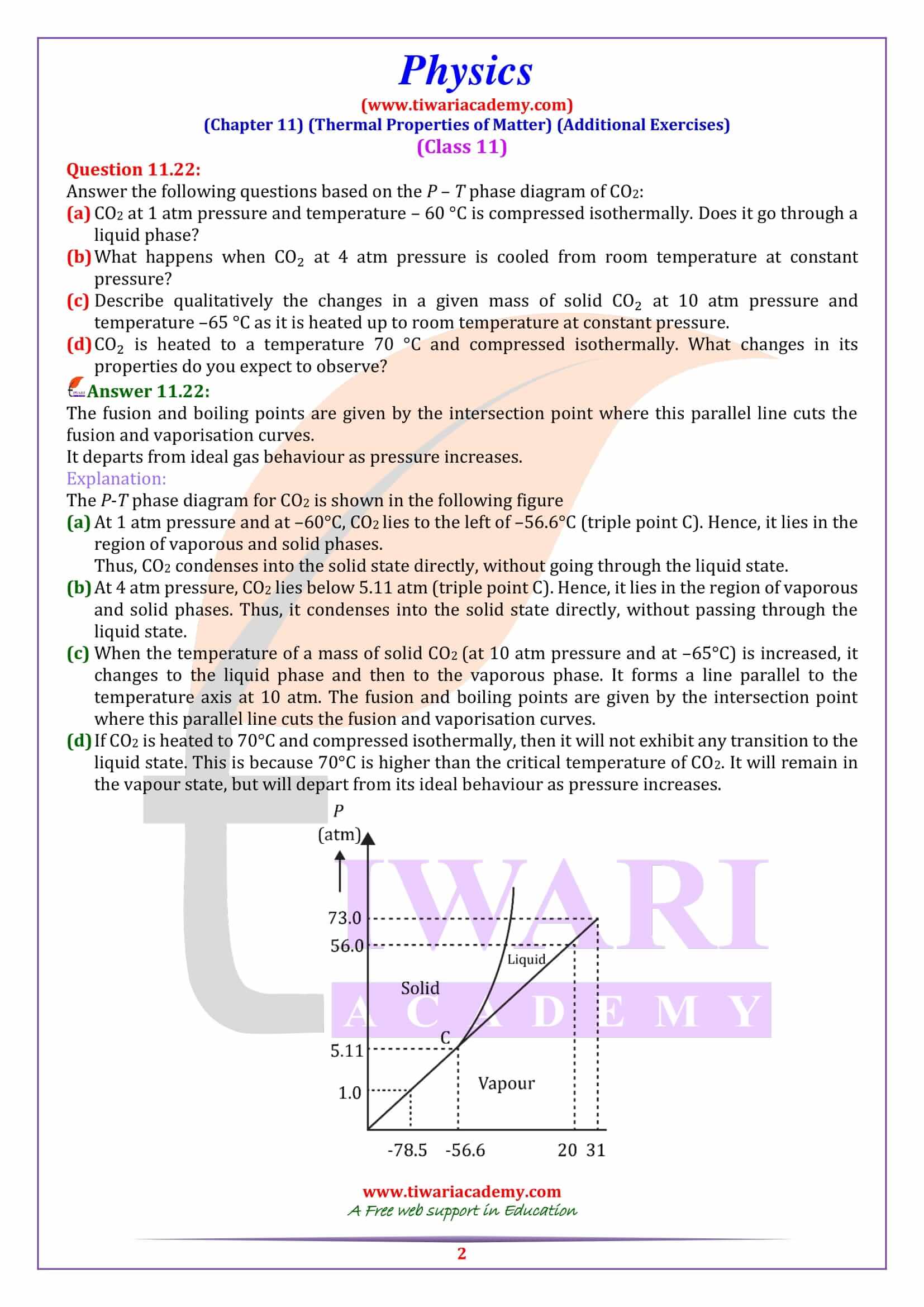 Class 11 Physics Chapter 11 Thermal Properties of Matter
