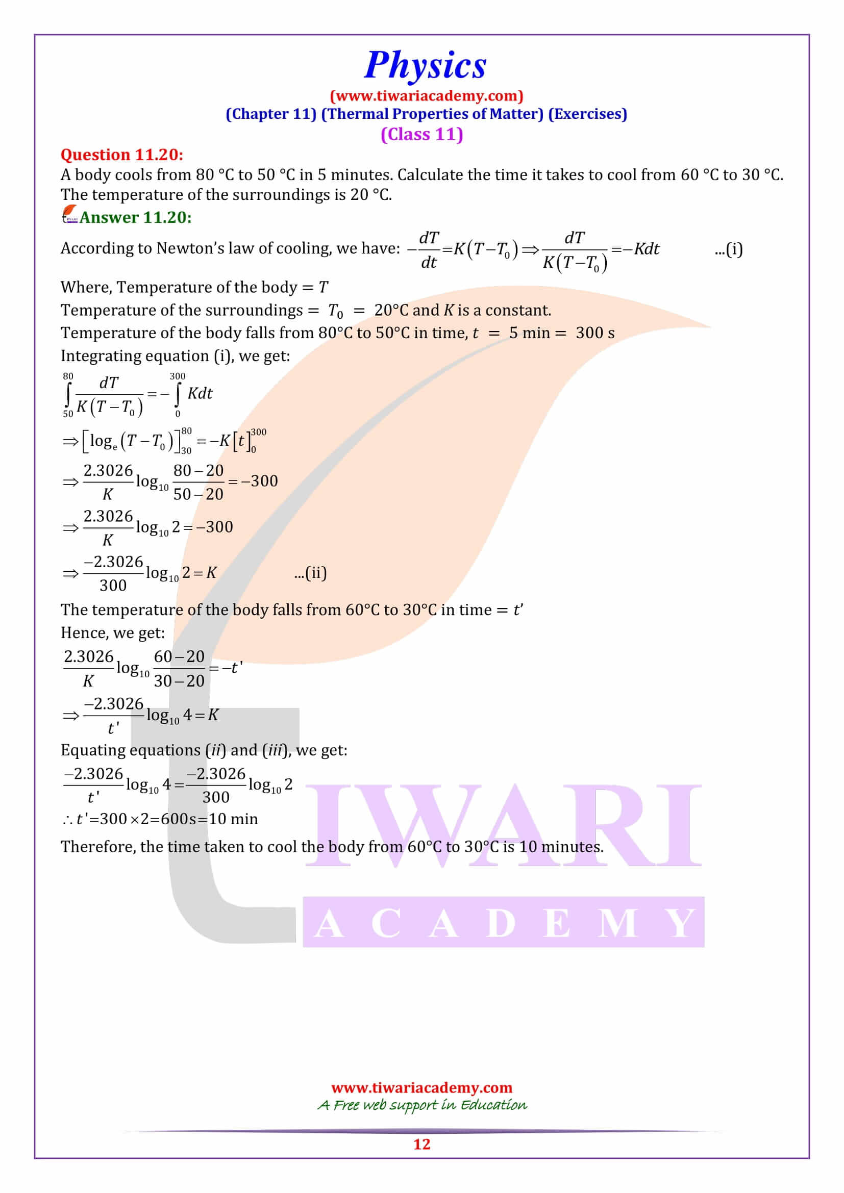 Class 11 Physics Chapter 11 guide free