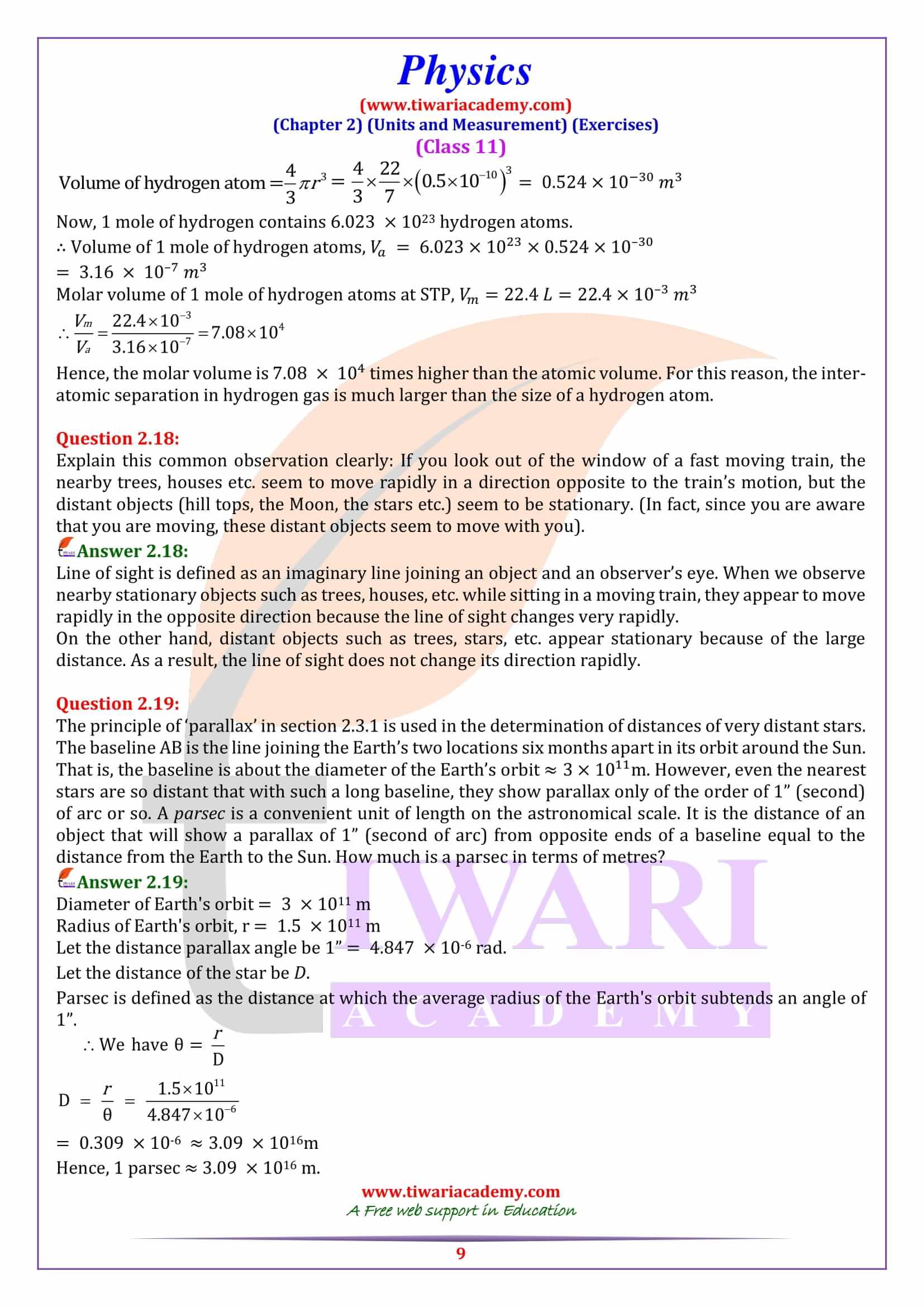 assignment 2.1 physics class 11