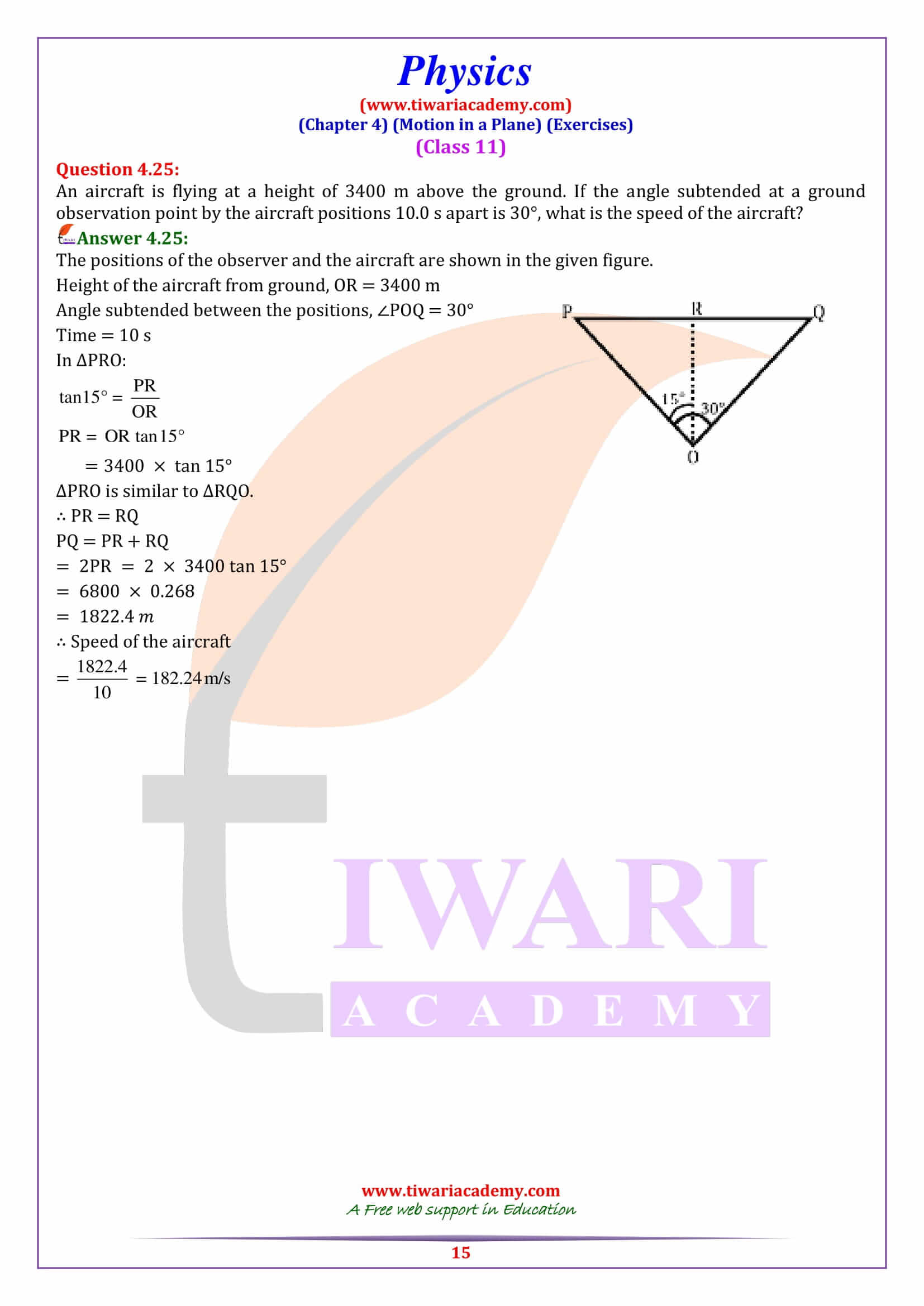 Class 11 Physics Chapter 4 free solutions