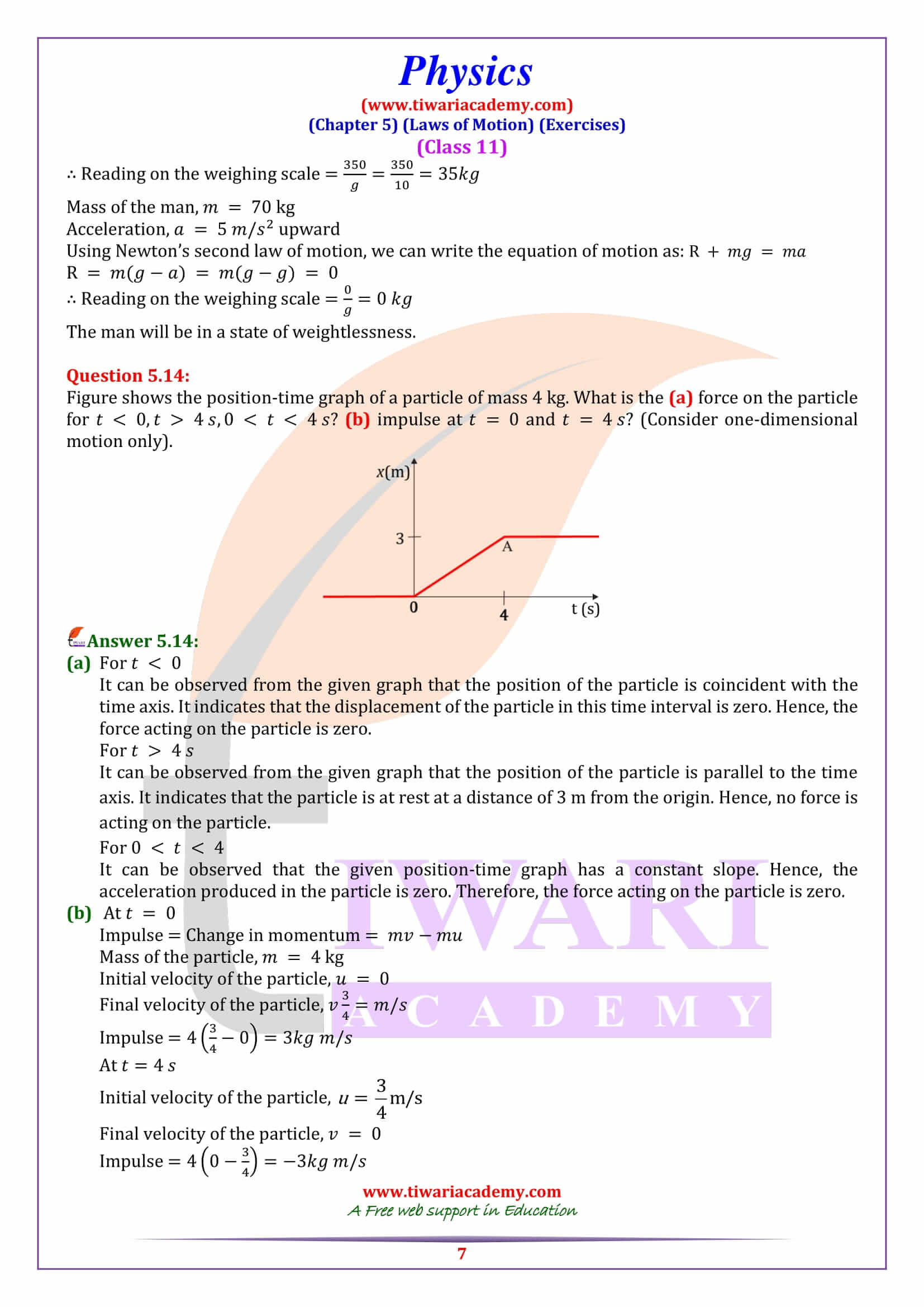 Class 11 Physics Chapter 5 all solutions