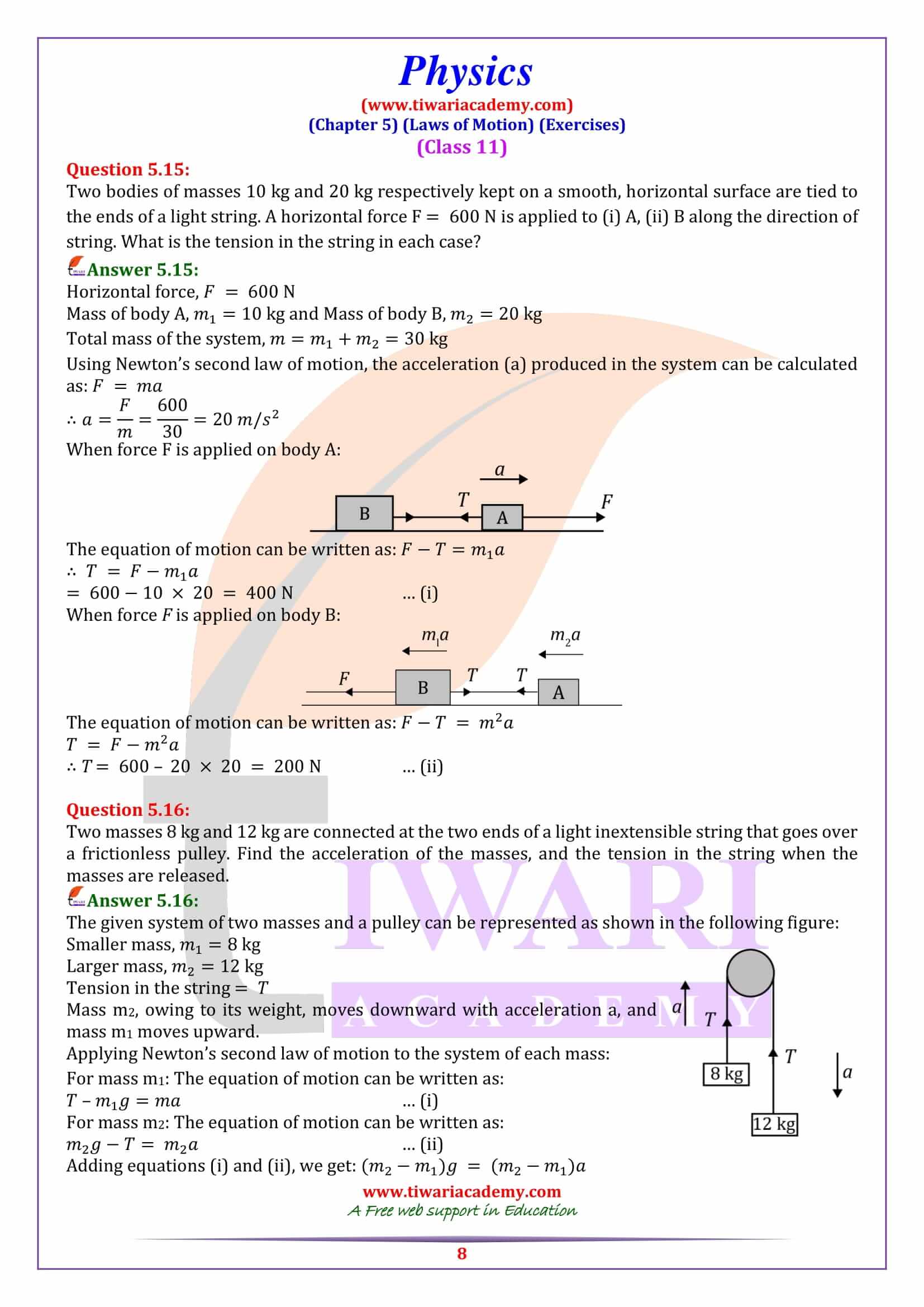 Class 11 Physics Chapter 5 free download