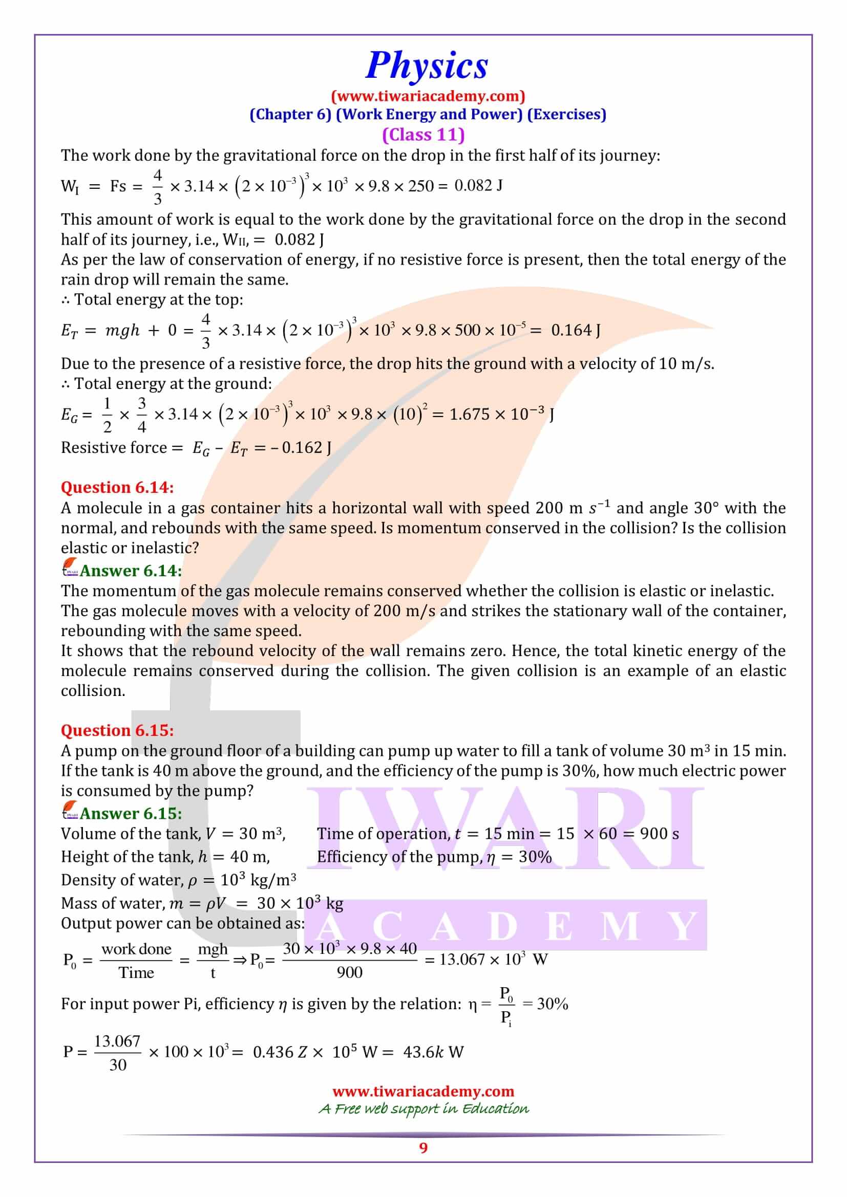 Class 11 Physics Chapter 6 Free download